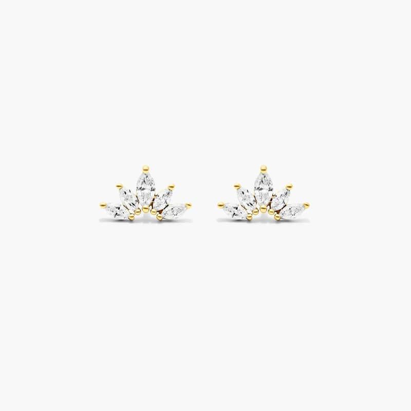 Wildflower Lab-Grown Diamond Stud Earrings In 14K Yellow Gold