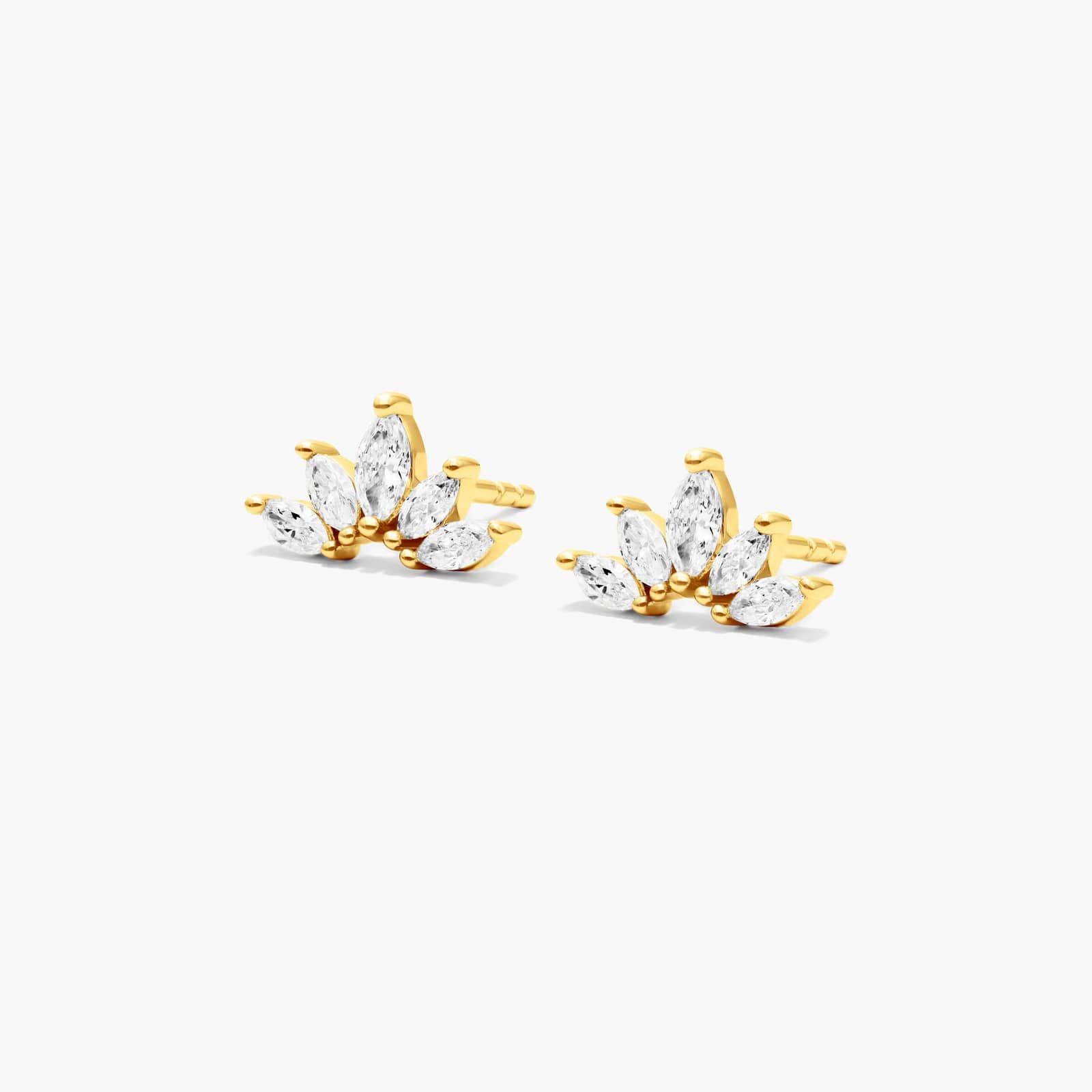 Wildflower Lab-Grown Diamond Stud Earrings In 14K Yellow Gold