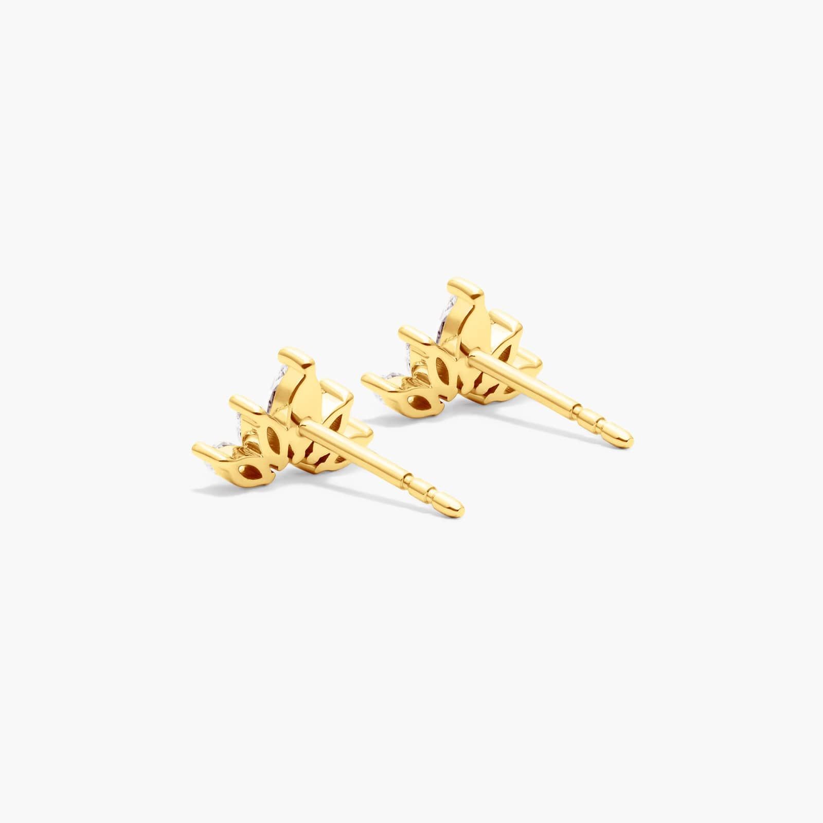 Wildflower Lab-Grown Diamond Stud Earrings In 14K Yellow Gold