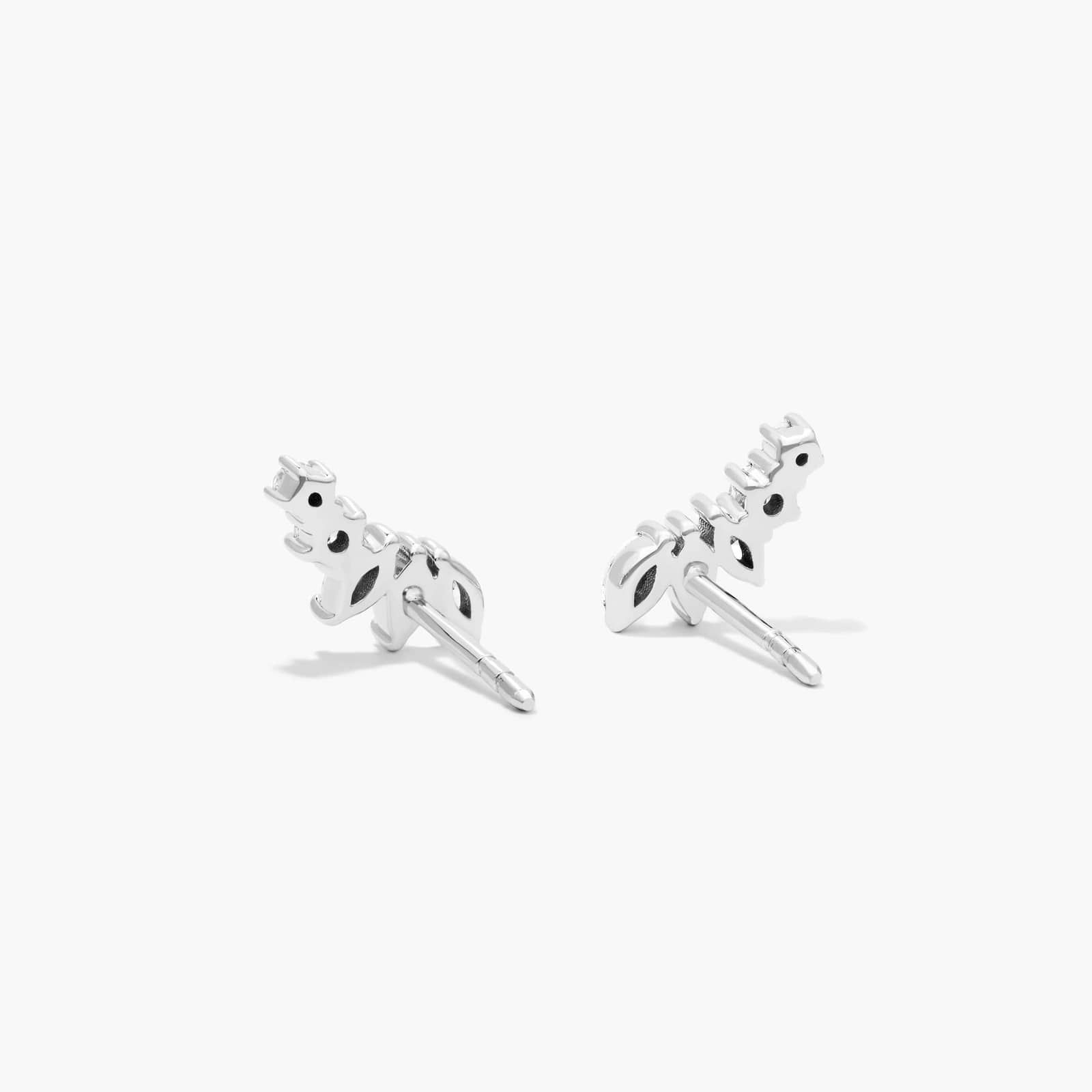 Ivy Diamond Climber Earrings In 14K White Gold