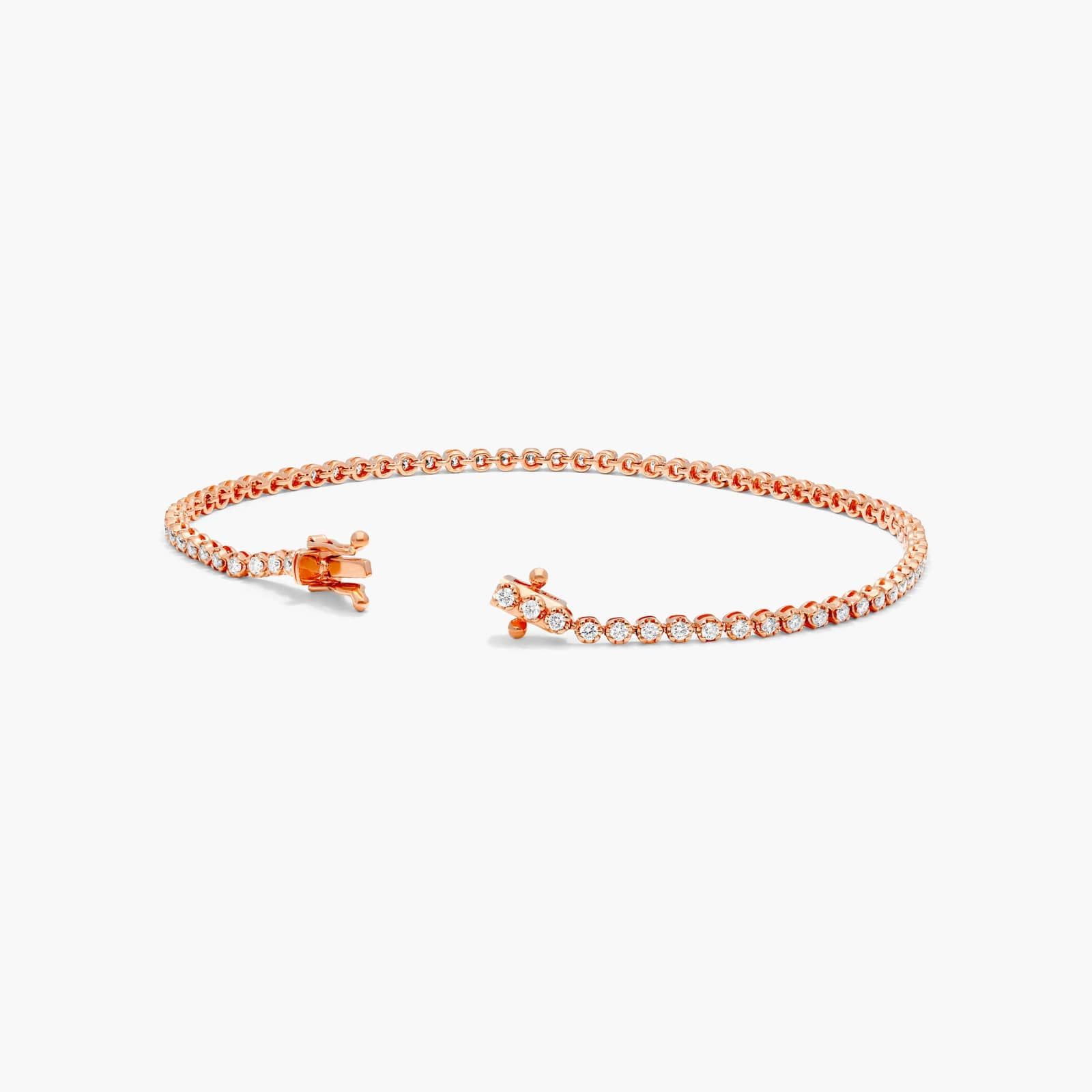 Petite Tennis Bracelet With 1 CTW Diamonds In 14K Rose Gold