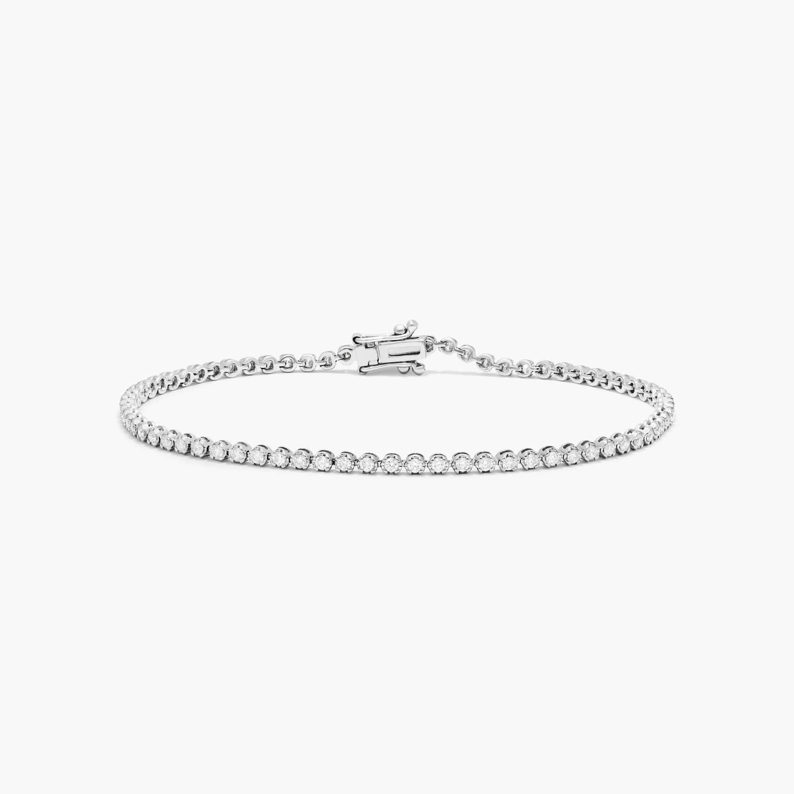 Petite Tennis Bracelet With CTW Diamonds In 14K White Gold-81728w14