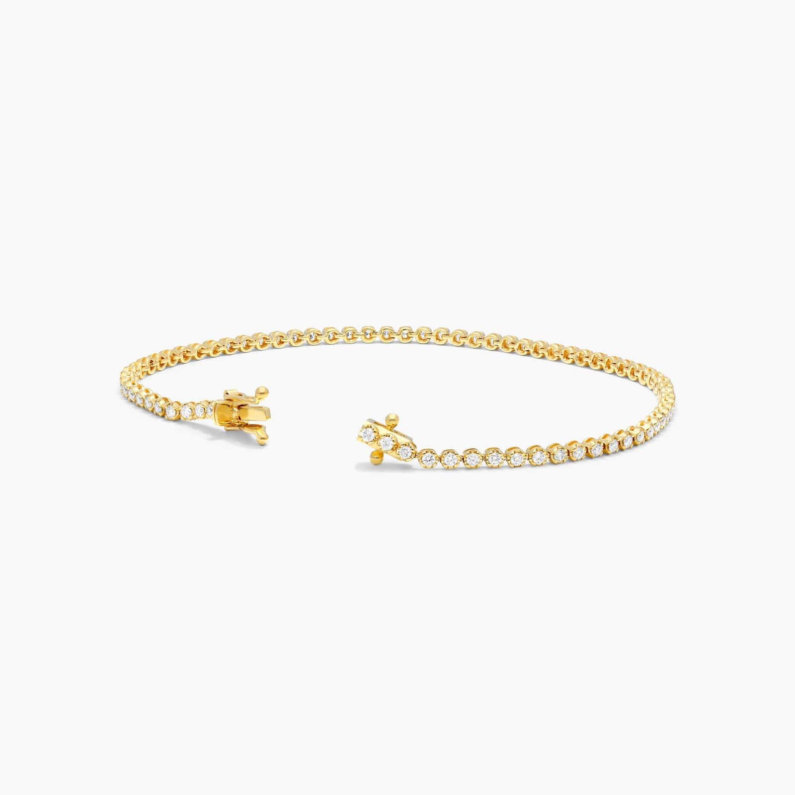 Petite Tennis Bracelet With 1 CTW Diamonds In 14K Yellow Gold