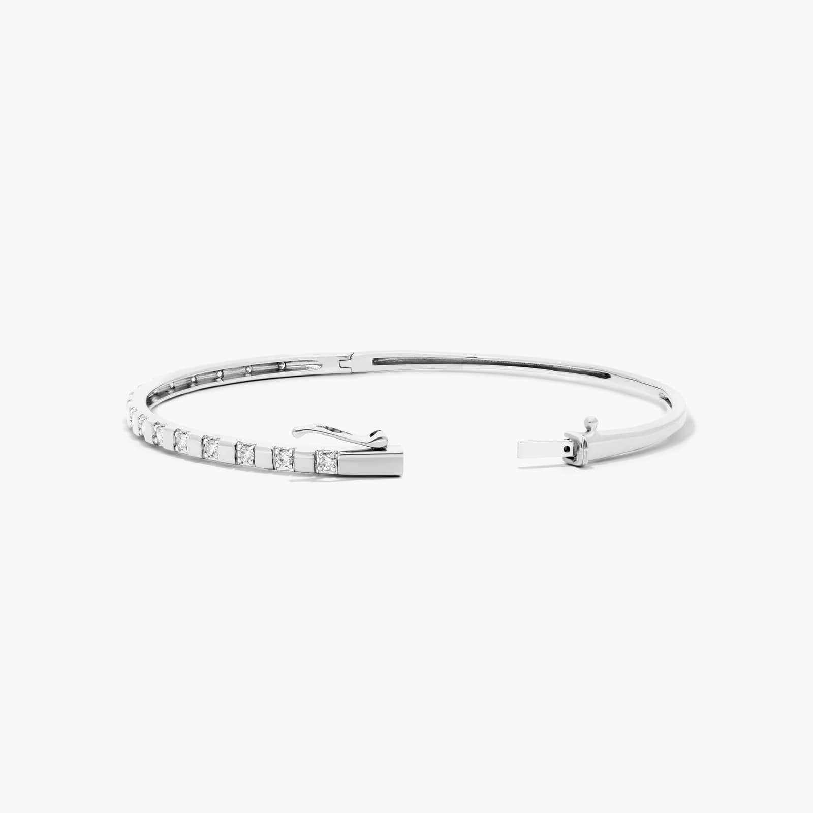 Abyss Bangle Lab-Grown Diamond Bracelet In 14K White Gold