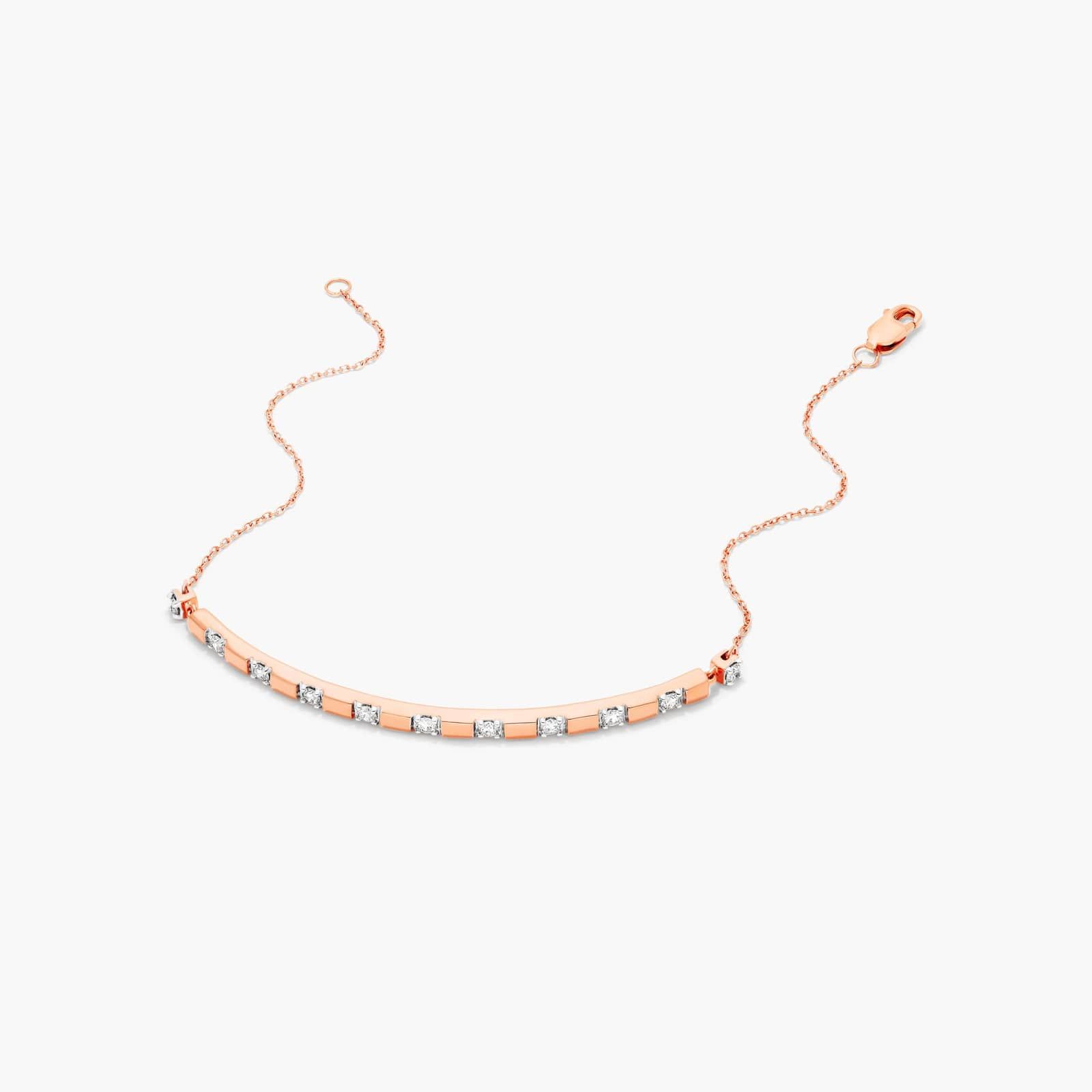 Abyss Lab-Grown Diamond Bracelet In 14K Rose Gold