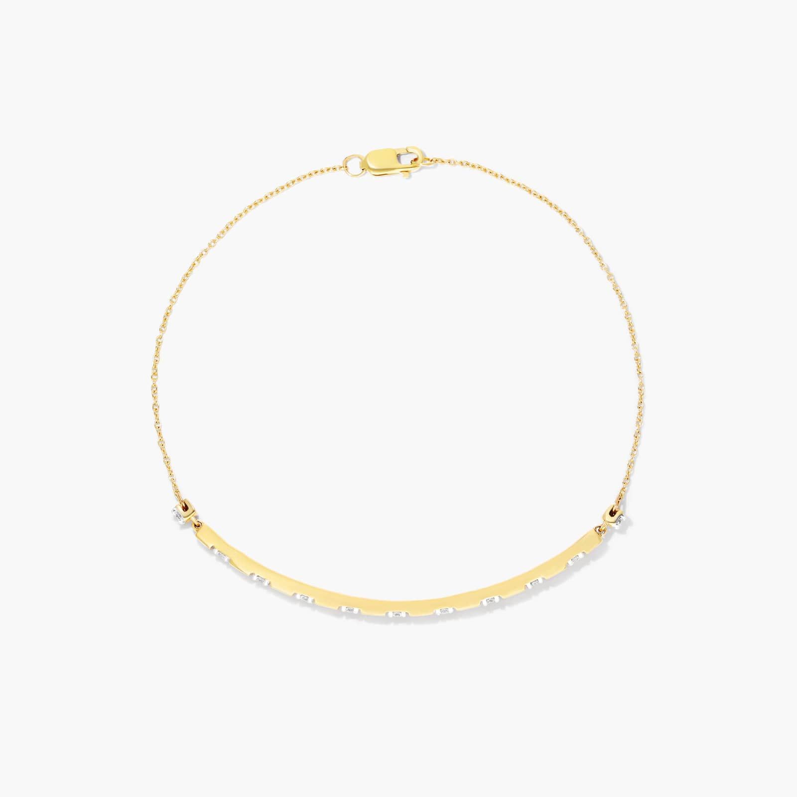 Abyss Lab-Grown Diamond Bracelet In 14K Yellow Gold