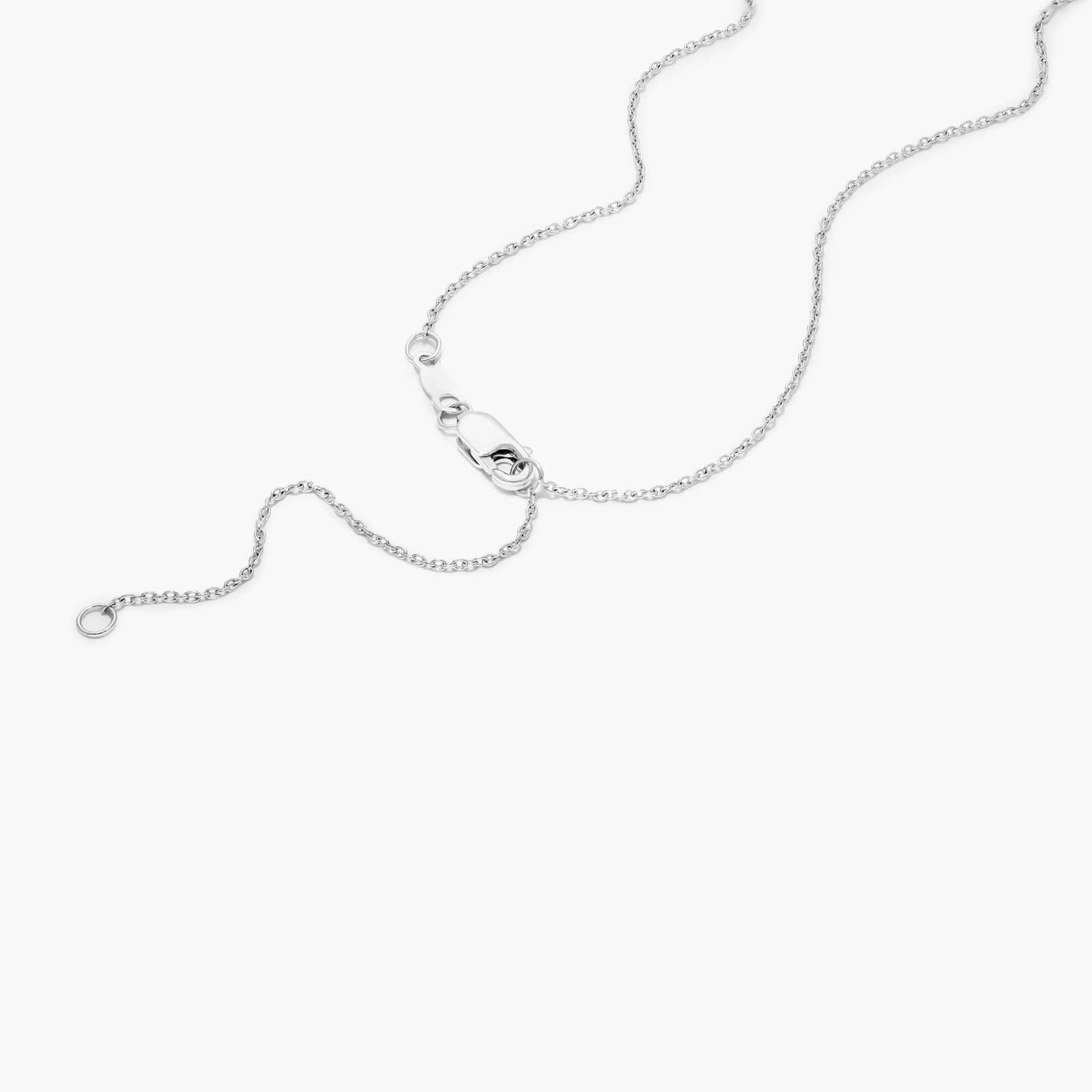 Abyss Lab-Grown Diamond Bar Necklace In 14K White Gold