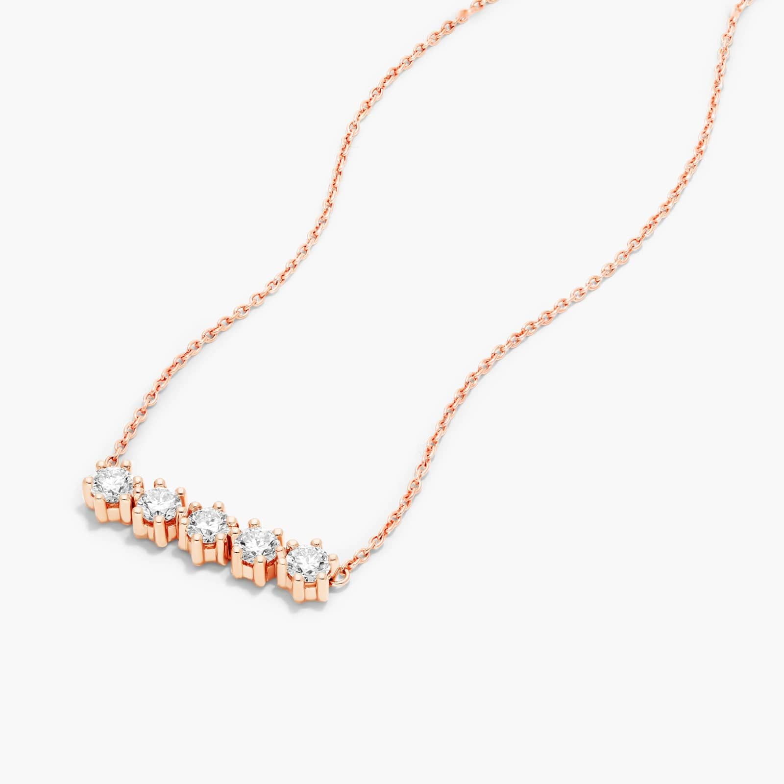 Aura Lab-Grown Diamond Necklace In 14K Rose Gold