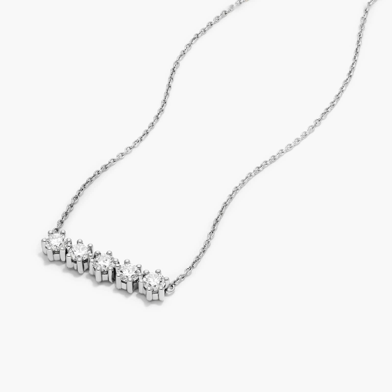 Aura Lab-Grown Diamond Necklace In 14K White Gold