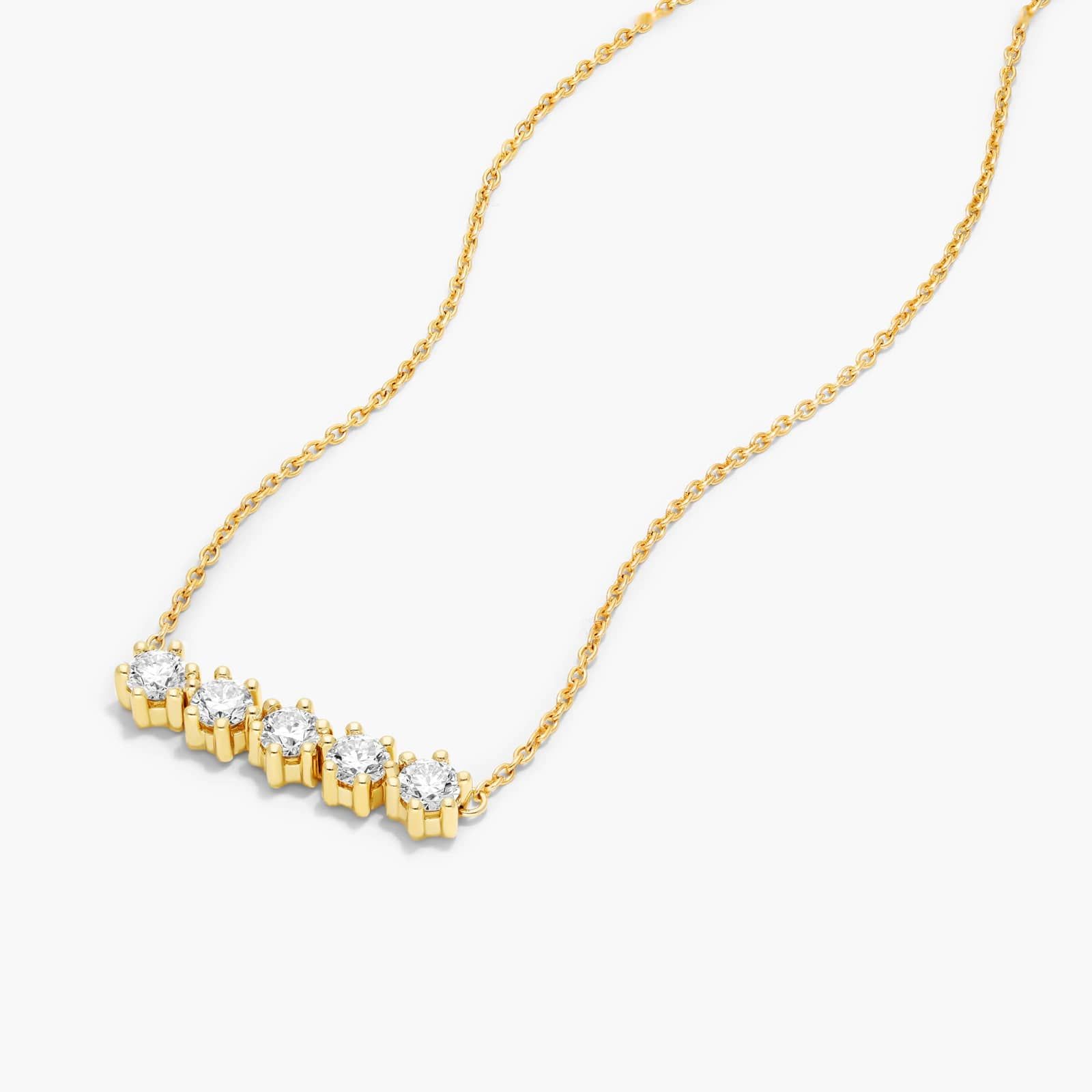Aura Lab-Grown Diamond Necklace In 14K Yellow Gold