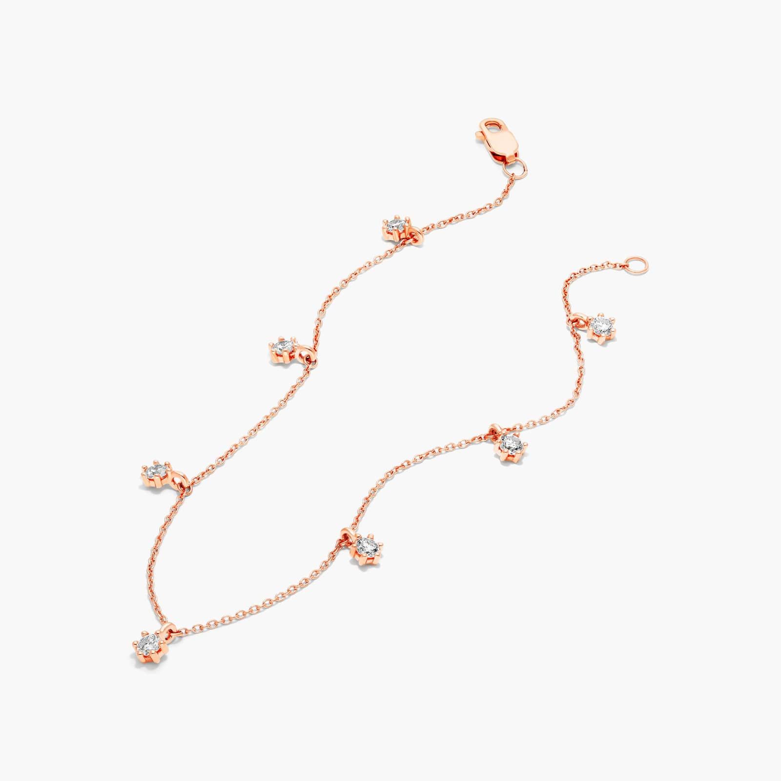 Aura Dangle Lab-Grown Diamond Bracelet In 14K Rose Gold