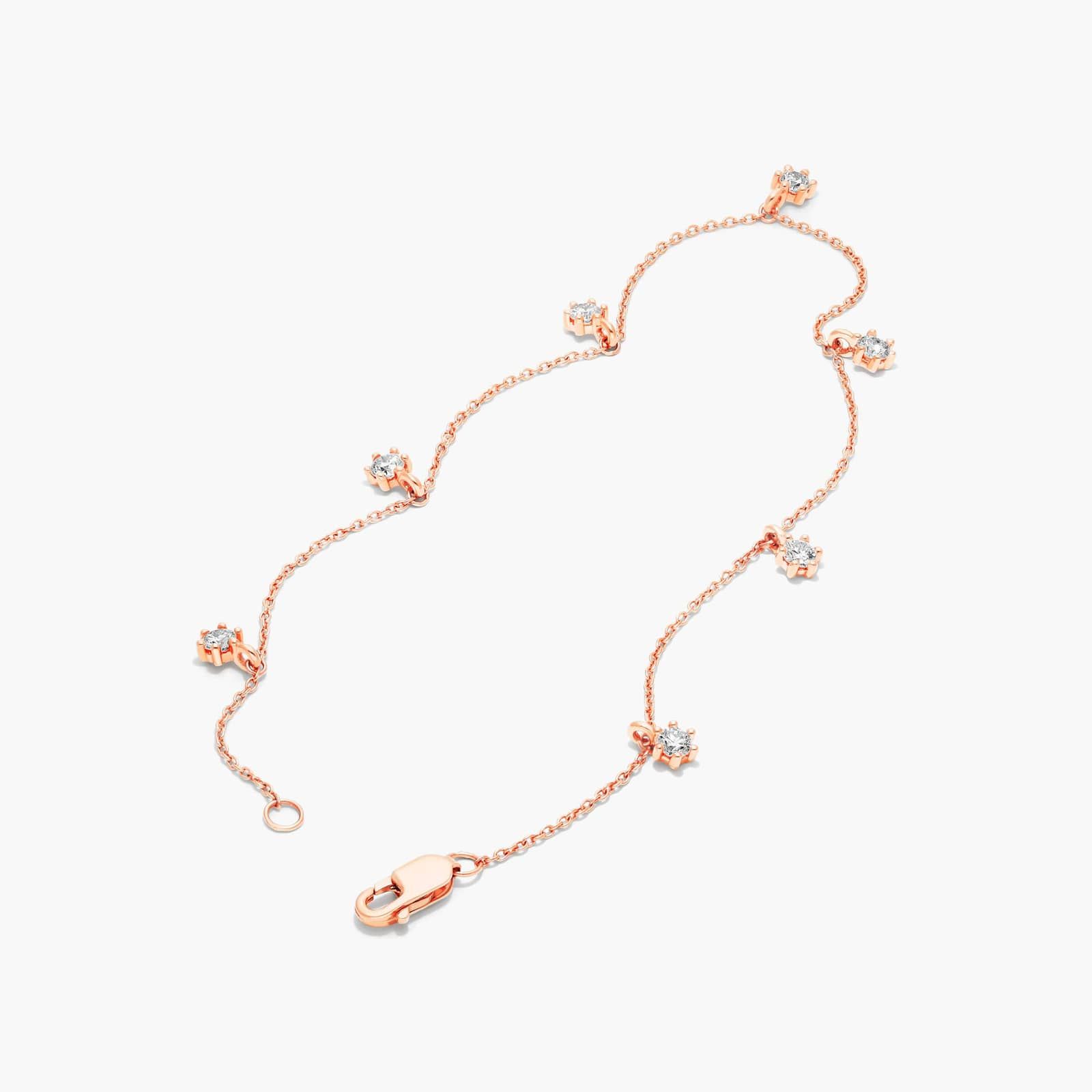 Aura Dangle Lab-Grown Diamond Bracelet In 14K Rose Gold