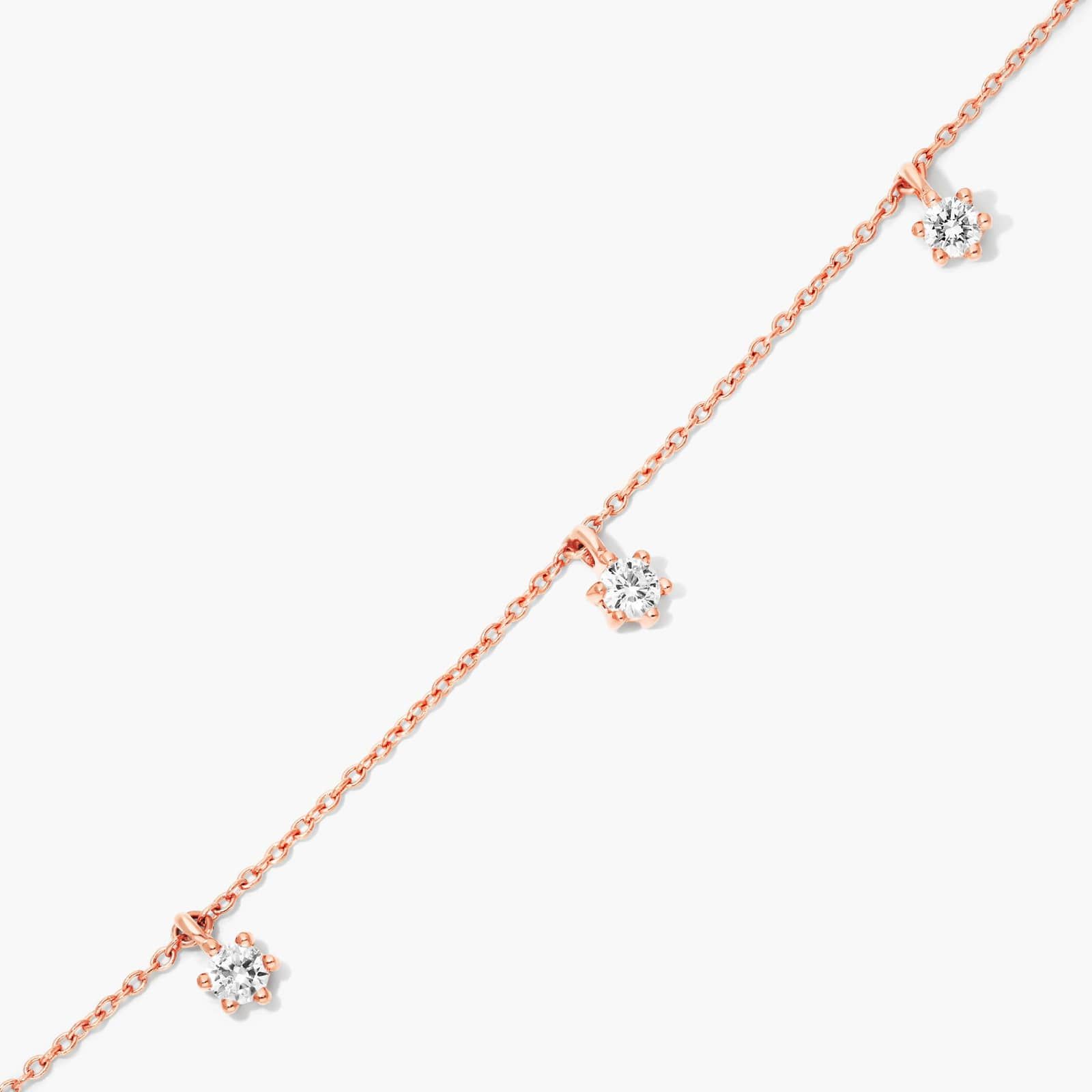 Aura Dangle Lab-Grown Diamond Bracelet In 14K Rose Gold