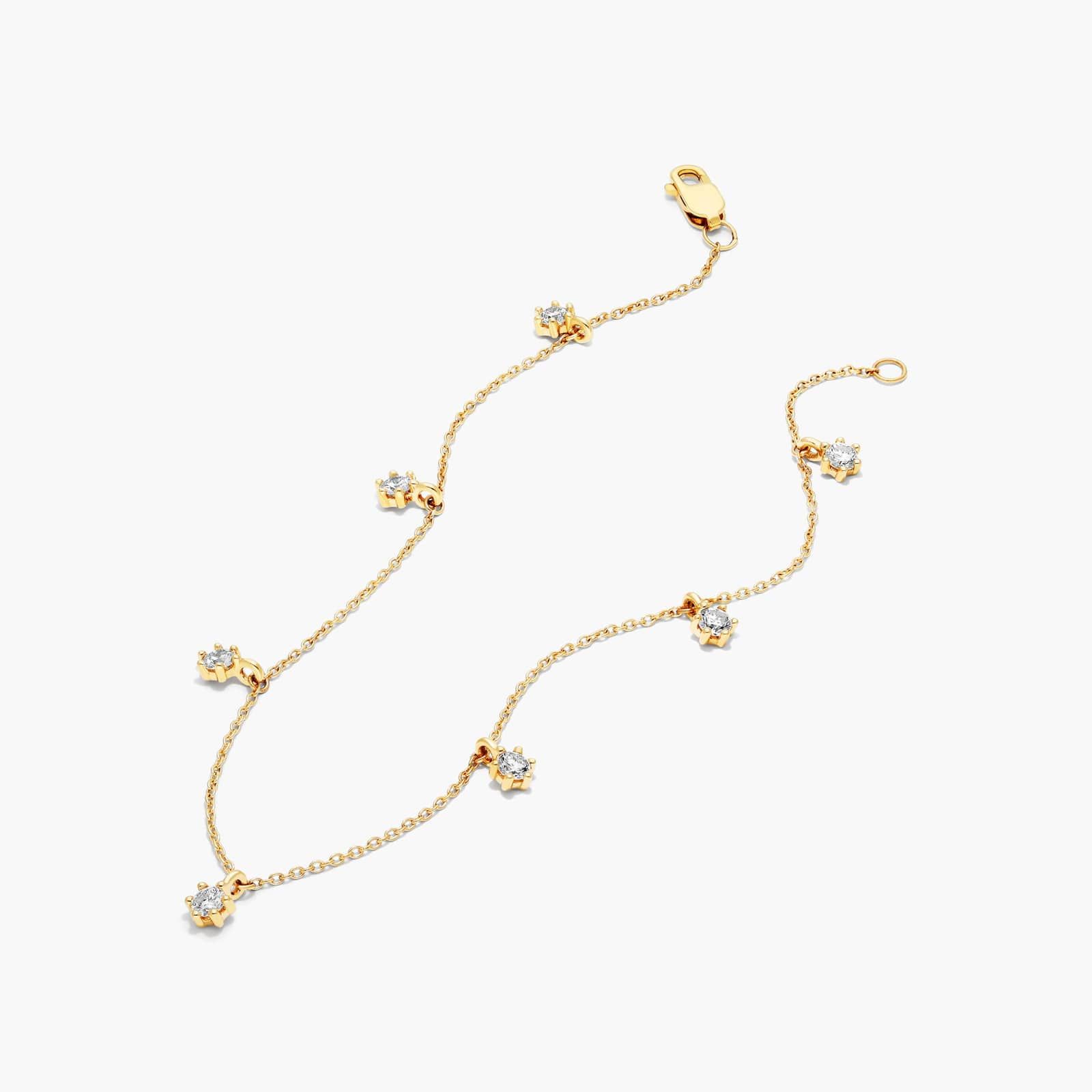 Aura Dangle Lab-Grown Diamond Bracelet In 14K Yellow Gold