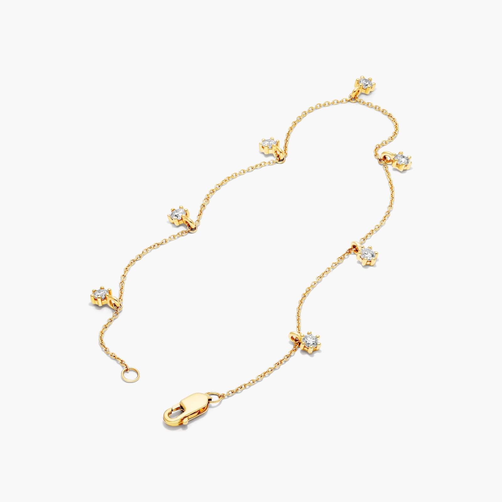 Aura Dangle Lab-Grown Diamond Bracelet In 14K Yellow Gold