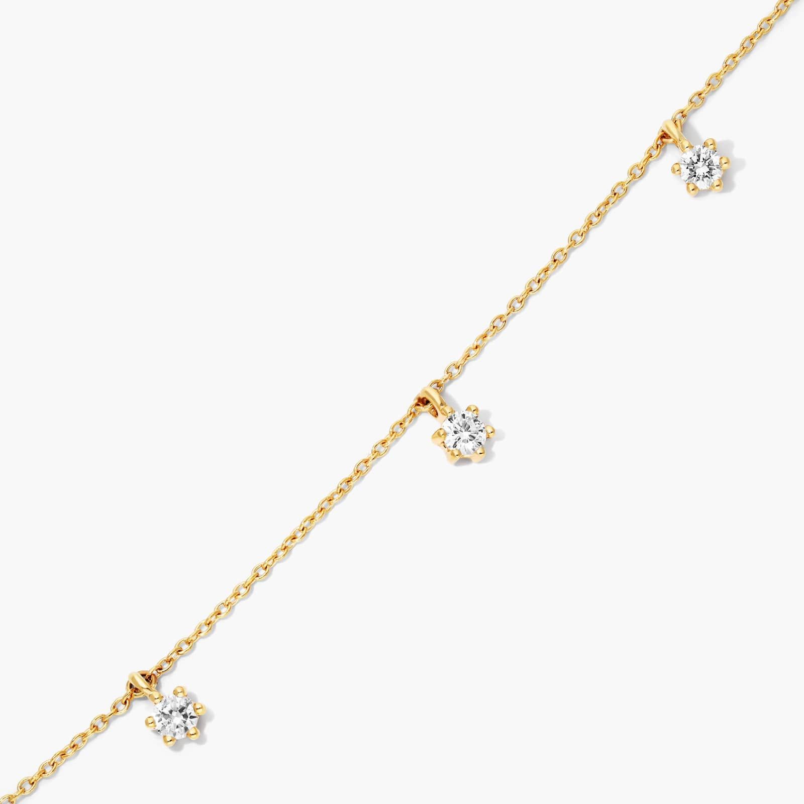 Aura Dangle Lab-Grown Diamond Bracelet In 14K Yellow Gold
