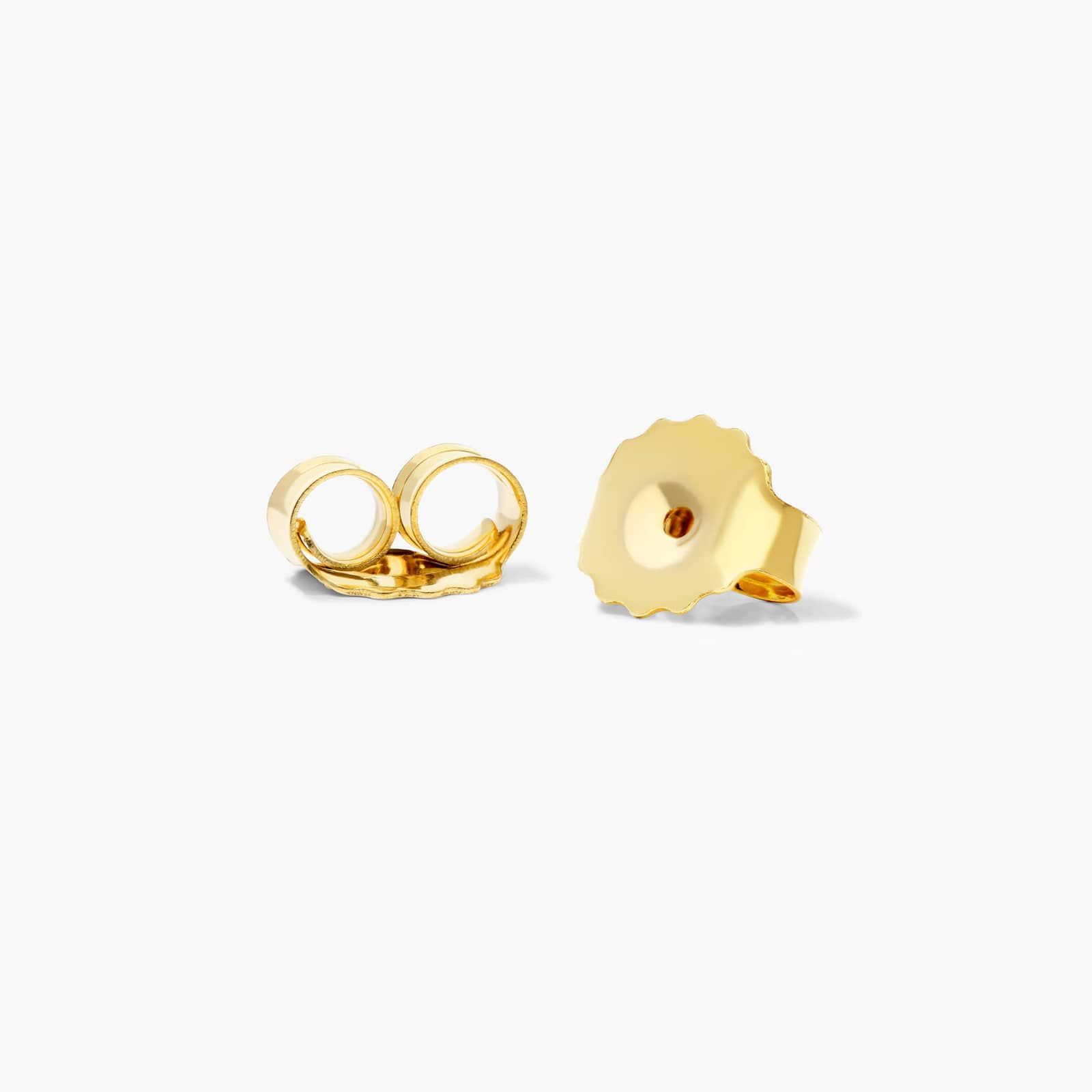 Lane Hoop Earrings With Lab-Grown Diamonds In 14K Yellow Gold