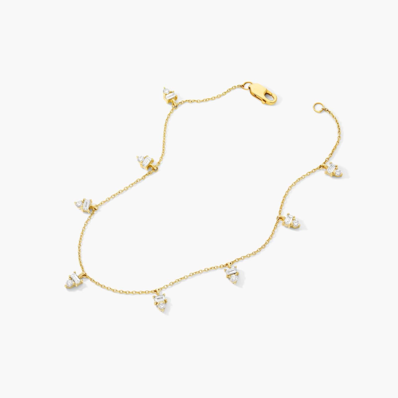 Dazzle Stack Dangle Lab-Grown Diamond Bracelet In 14K Yellow Gold
