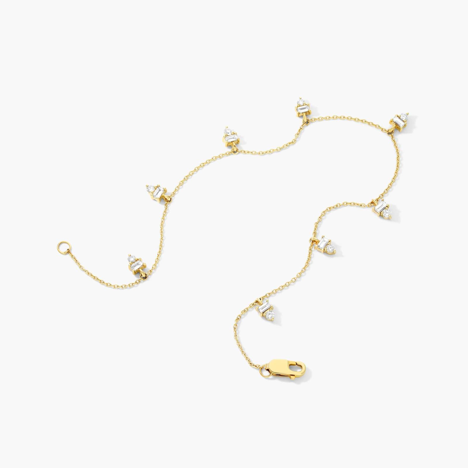 Dazzle Stack Dangle Lab-Grown Diamond Bracelet In 14K Yellow Gold
