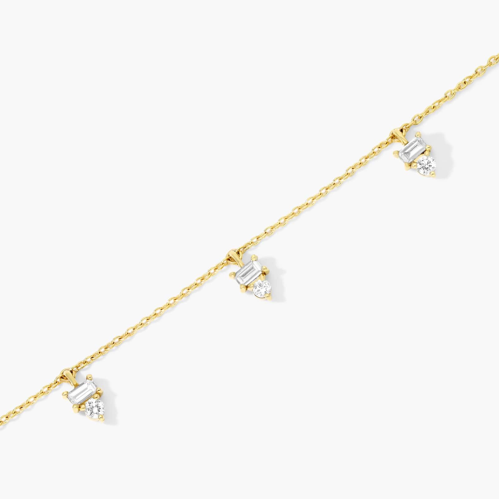 Dazzle Stack Dangle Lab-Grown Diamond Bracelet In 14K Yellow Gold