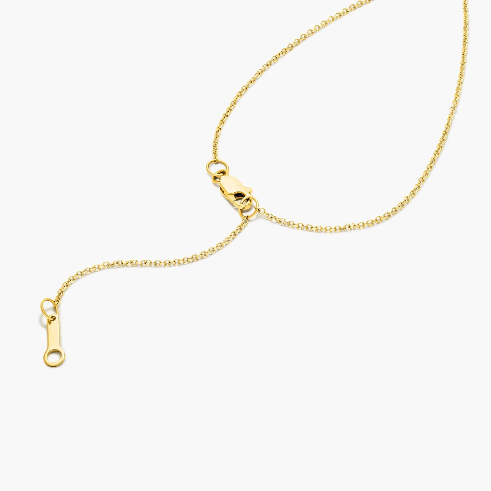 Fancy Cluster Lab-Grown Diamond Necklace In 14K Yellow Gold