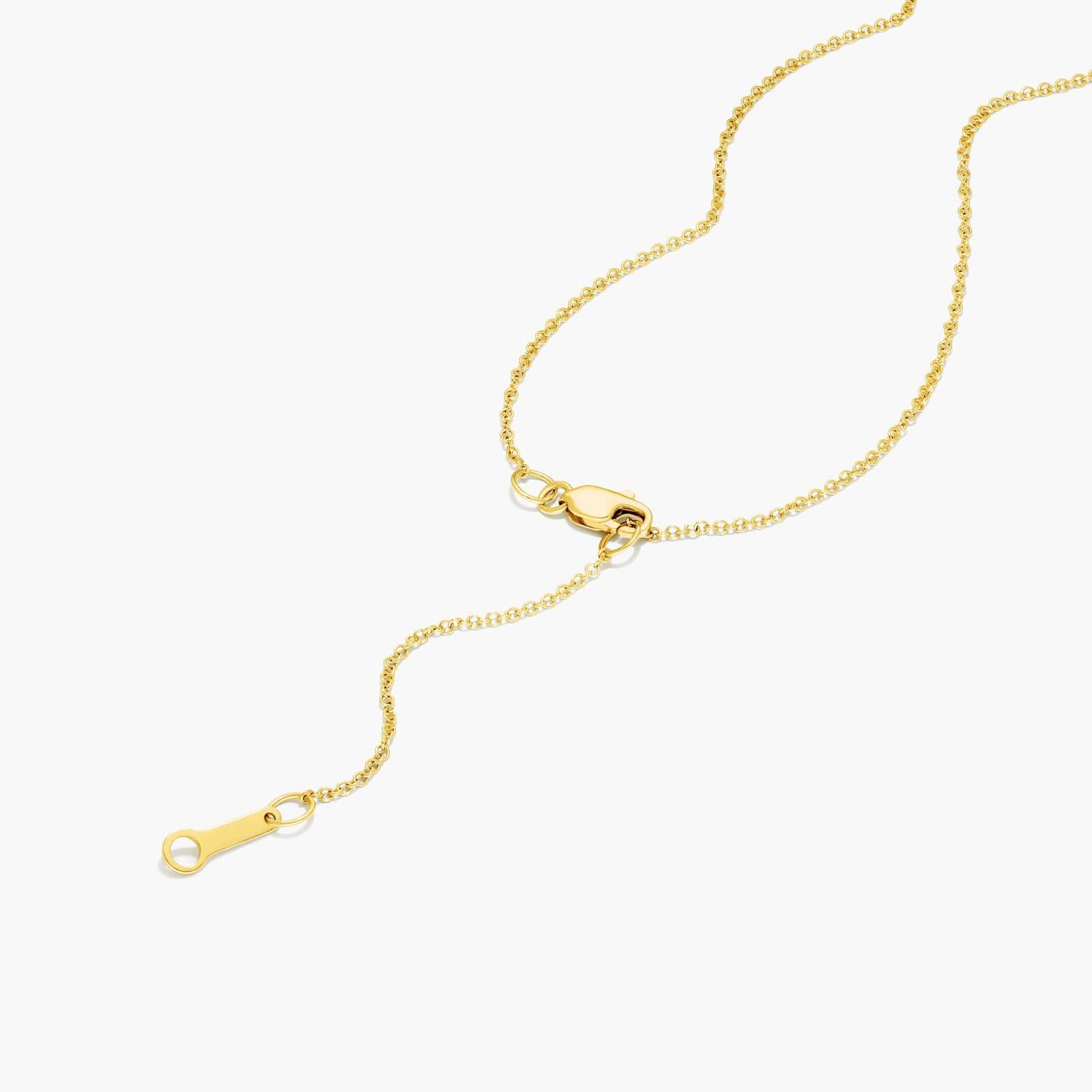 Assemblage Necklace With Emerald Cut Lab-Grown Diamonds In 14K Yellow Gold