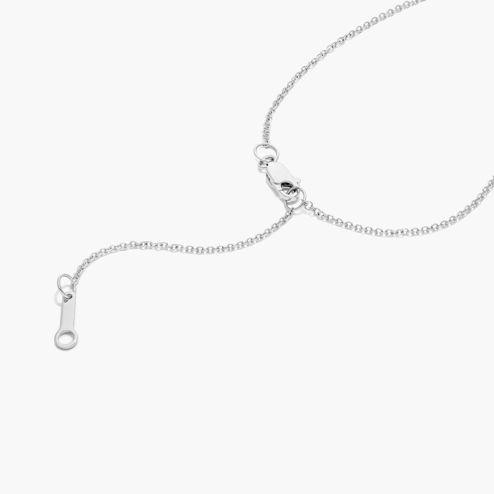 Spritz Necklace With Princess Cut Lab-Grown Diamonds In 14K White Gold