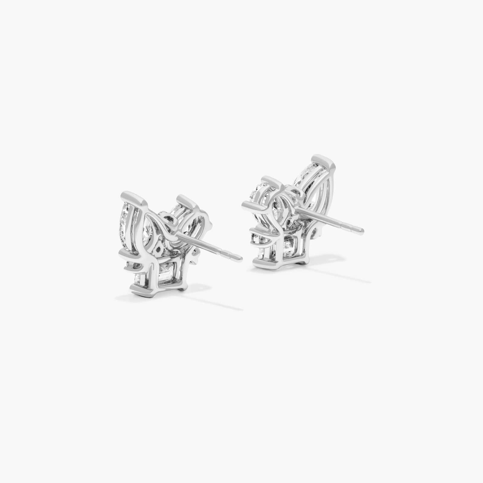 Fancy Bouquet Lab-Grown Diamond Earrings In 14K White Gold