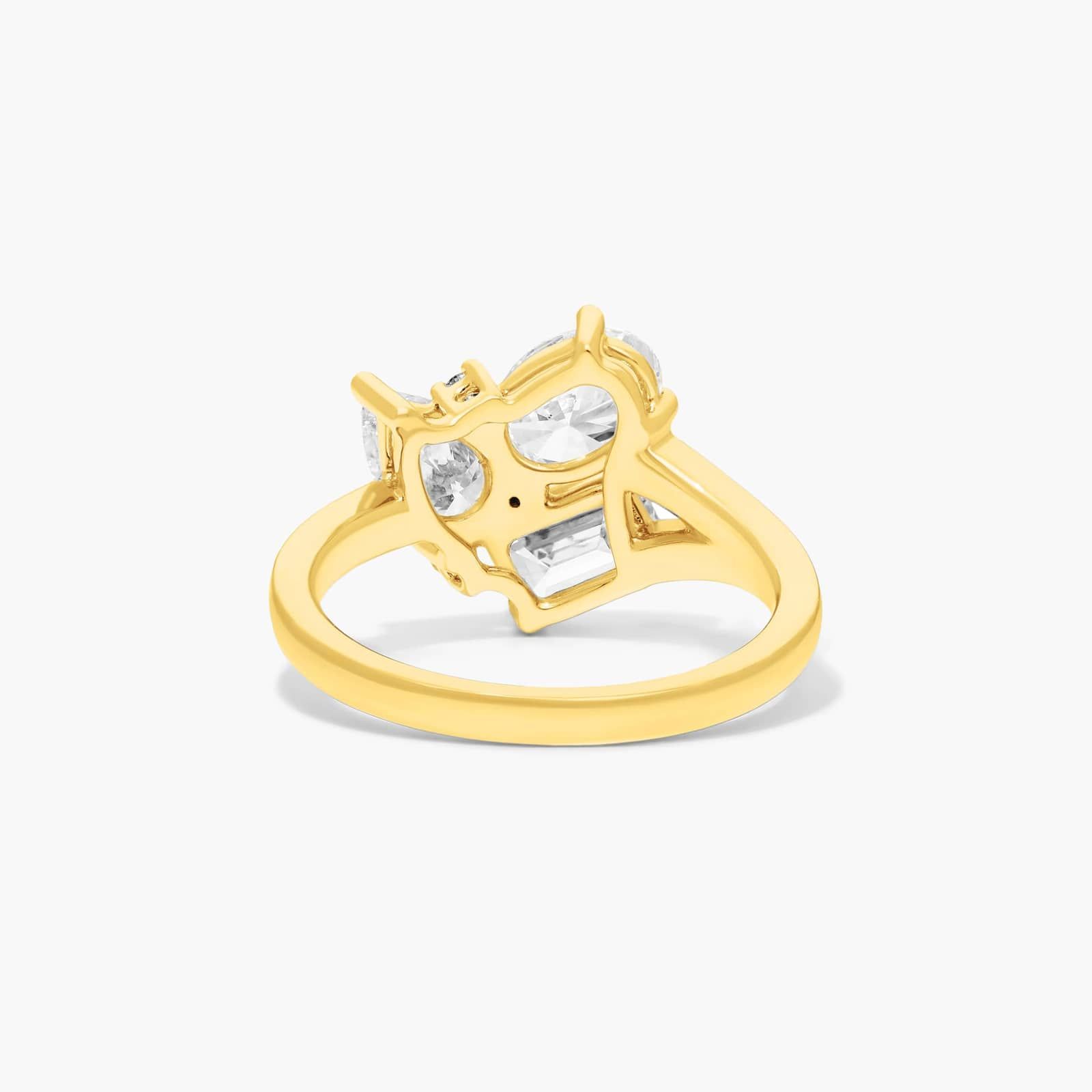 Fancy Bouquet Lab-Grown Diamond Ring In 14K Yellow Gold