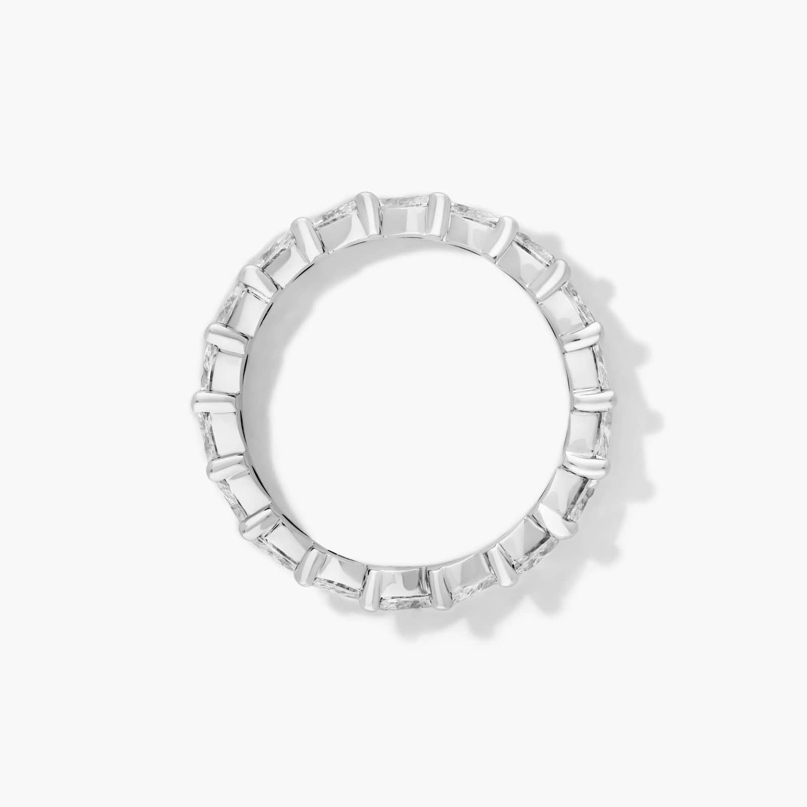 Diagonal Marquise Cut Diamond Eternity Ring In 14K White Gold
