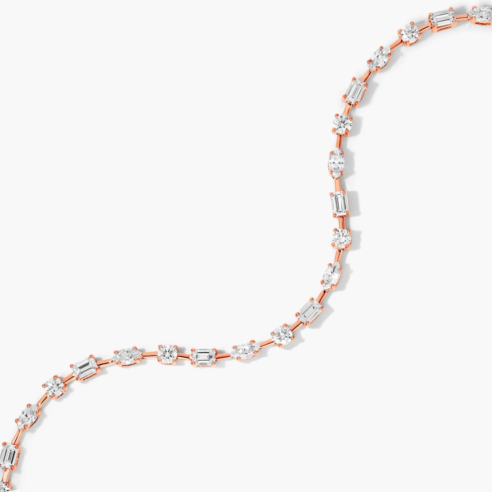 Petite Mix Shapes Lab-Grown Diamond Tennis Bracelet In 14K Rose Gold