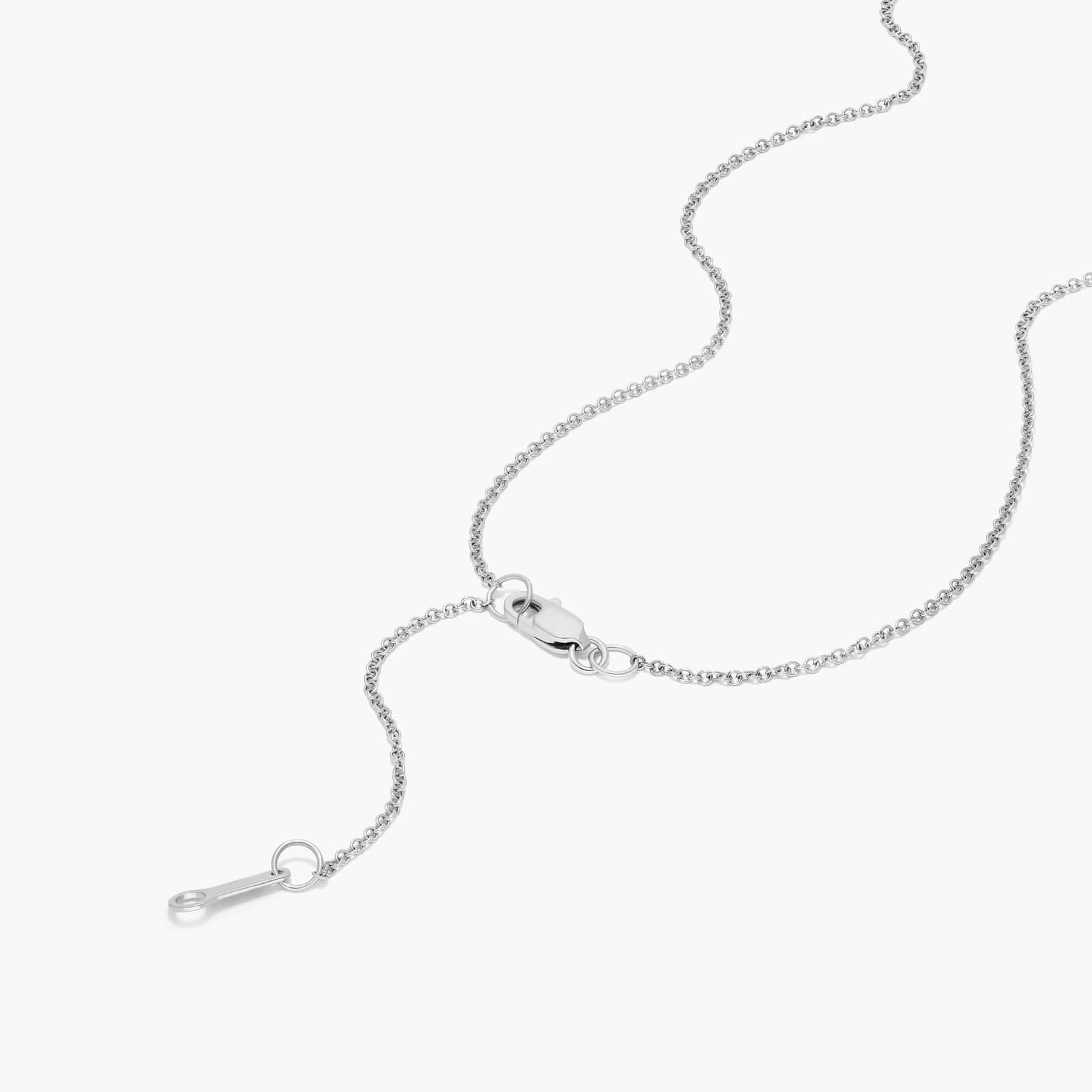 Fancy Spectacle Lab-Grown Diamond Necklace In 14K White Gold