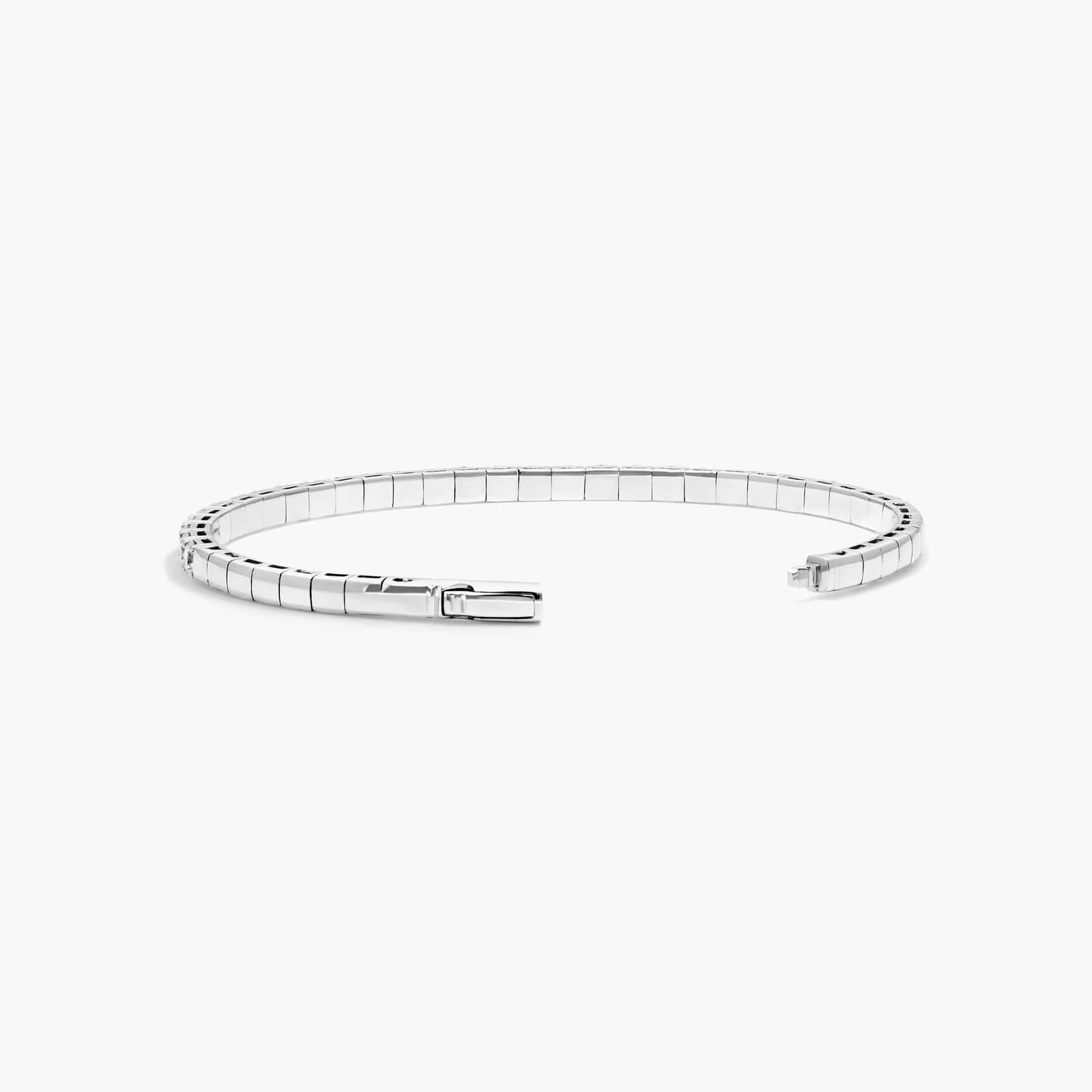 Flex Bangle Diamond Bracelet In 14K White Gold