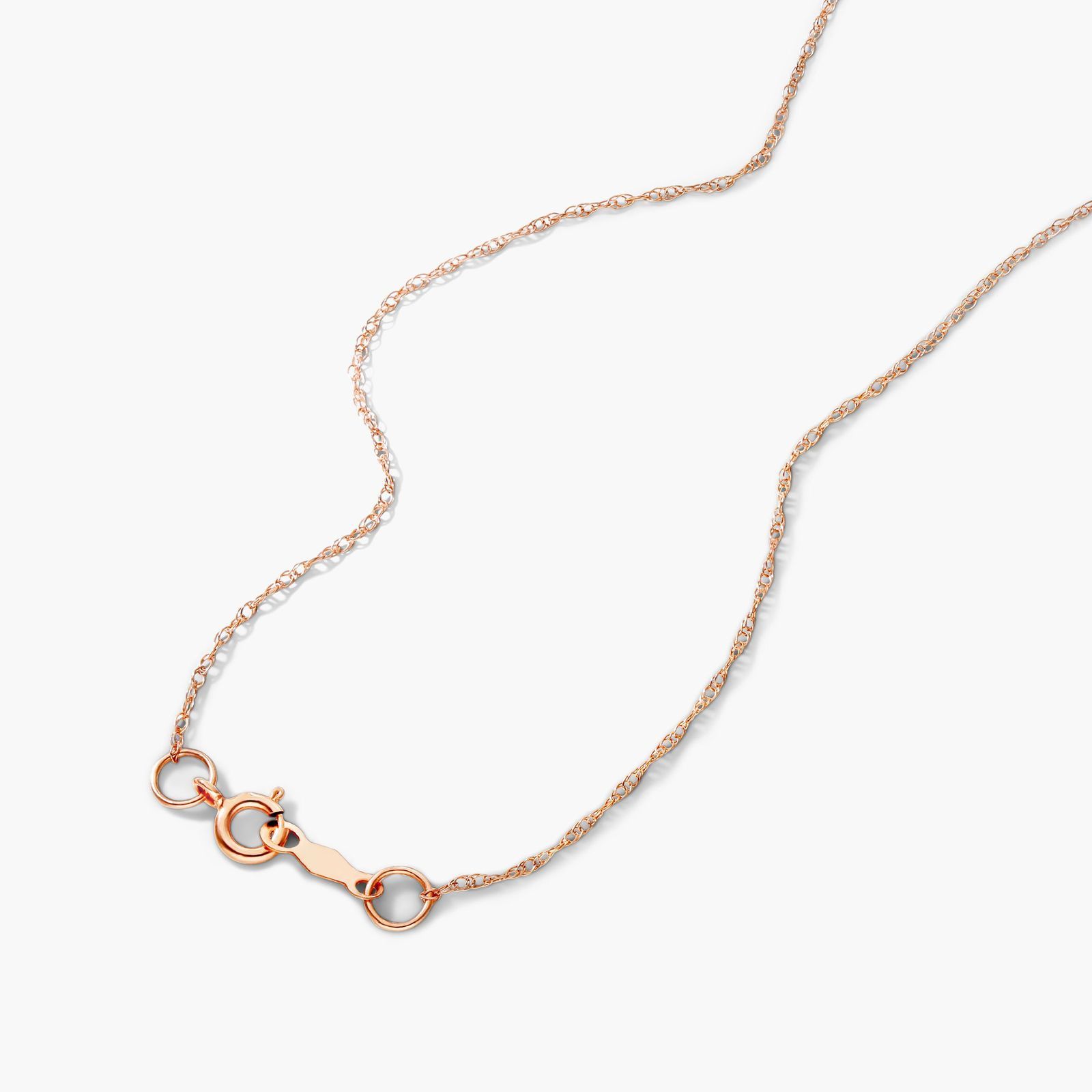 14K Rose Gold Cushion Outline Halo Morganite and Diamond Necklace (4mm)