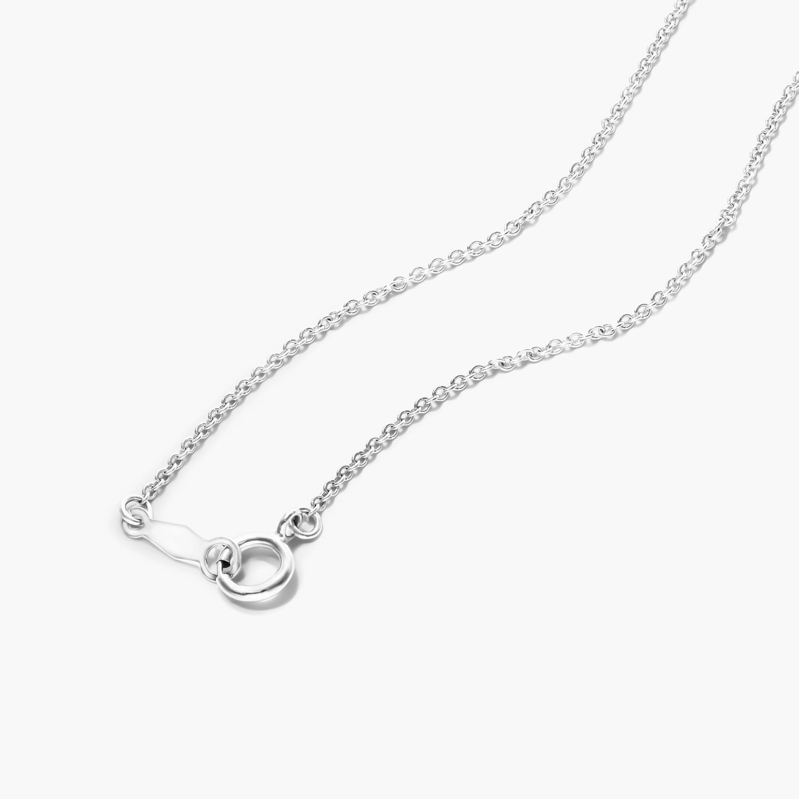 14K White Gold Sapphire, Blue Zircon and Diamond Cluster Necklace