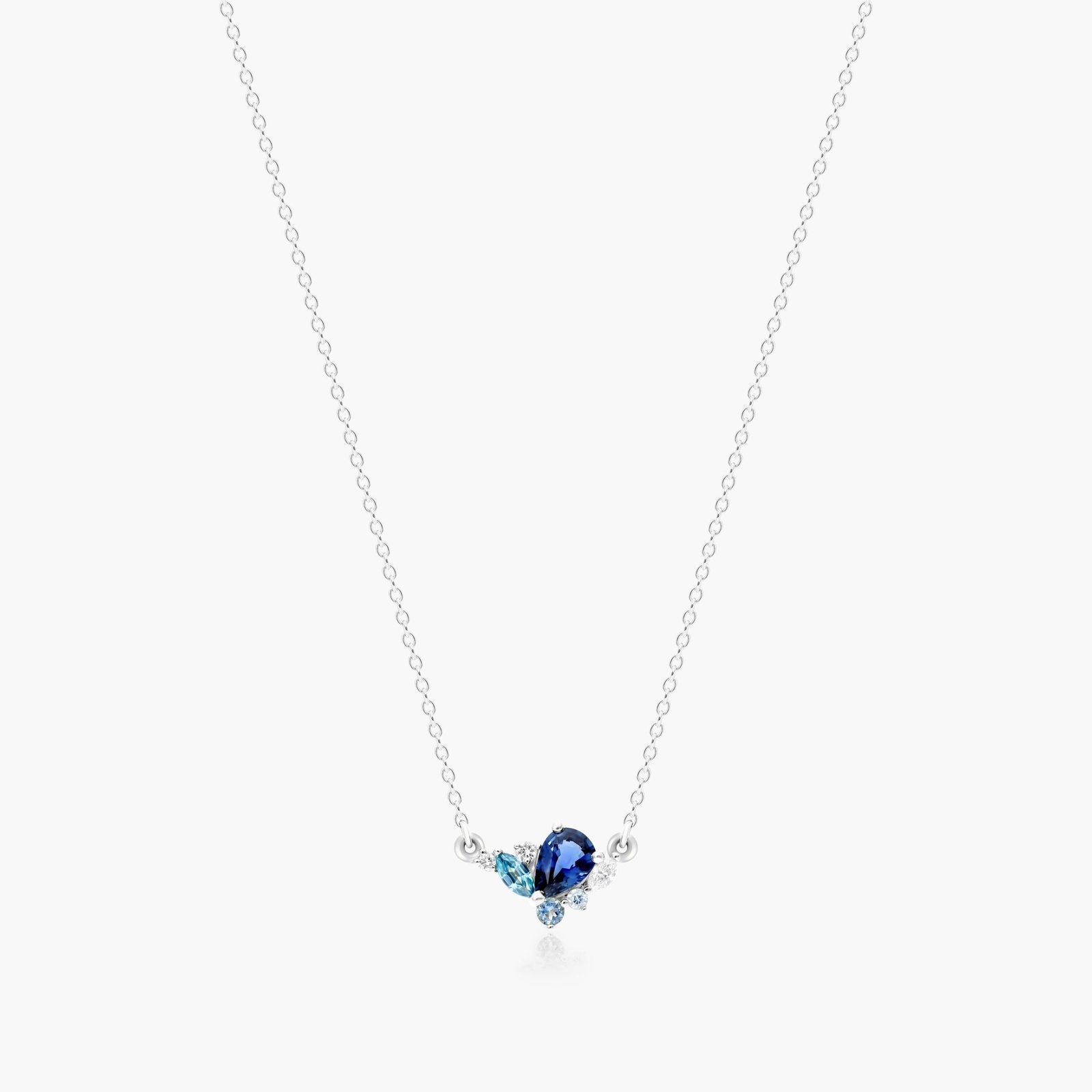 アクセサリー LIART  K18WG  anchor diamond necklace Amazon.com: LWXIE Diamond Anchor Necklace for Women 925