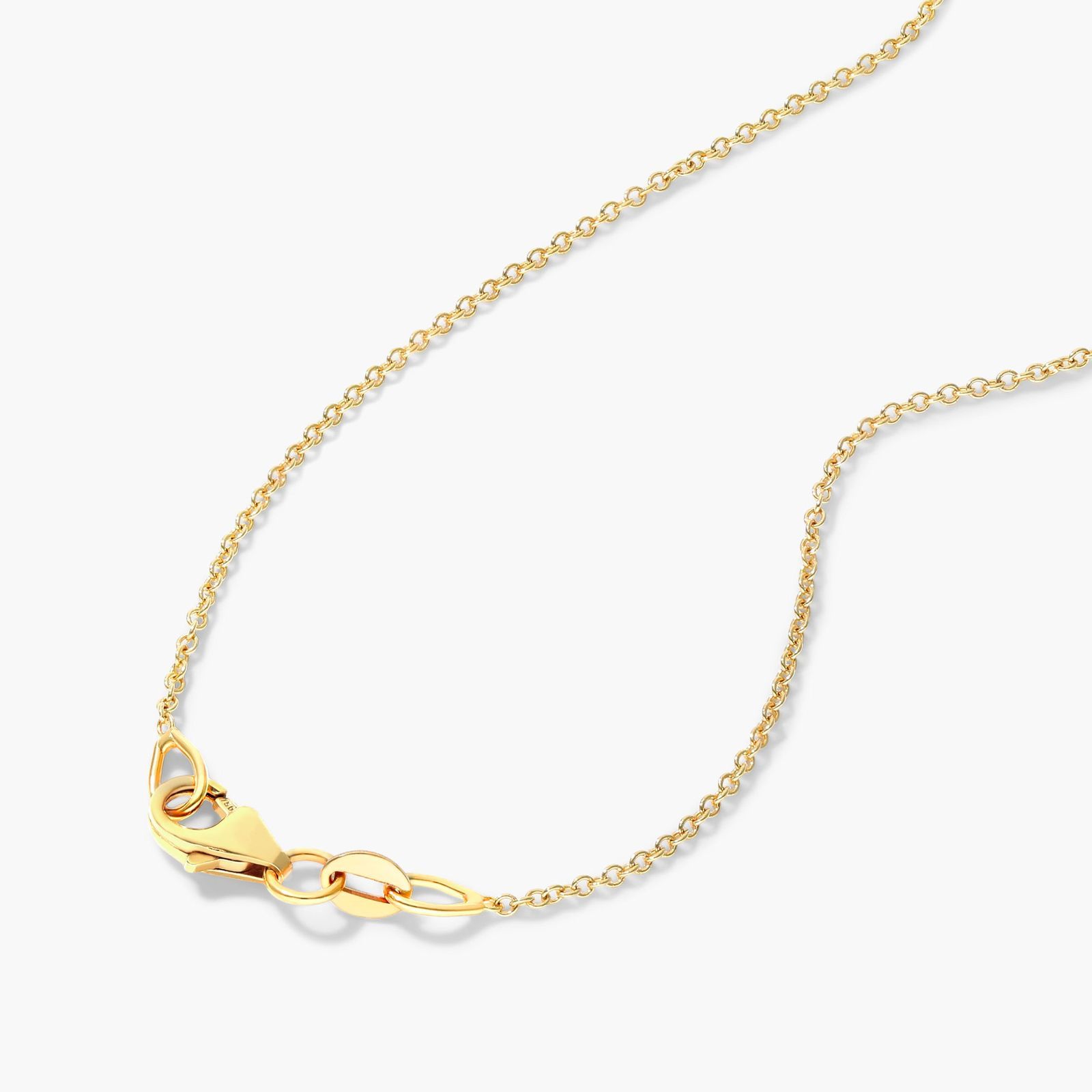 18K Yellow Gold Emerald Cut Blue Topaz and Diamond Necklace (15.0x20.0mm)