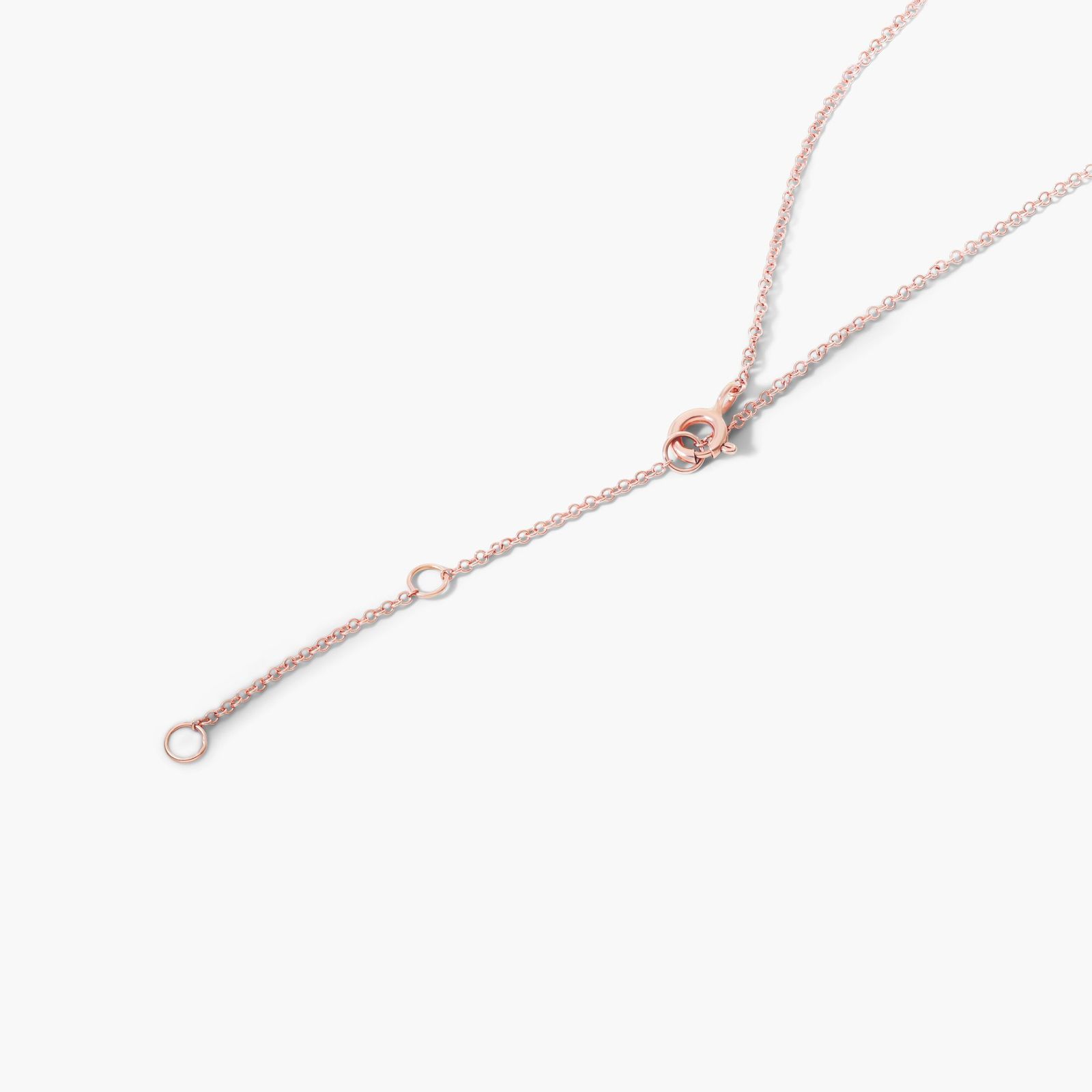 Hamsa Ruby And Diamond Necklace In 14K Rose Gold
