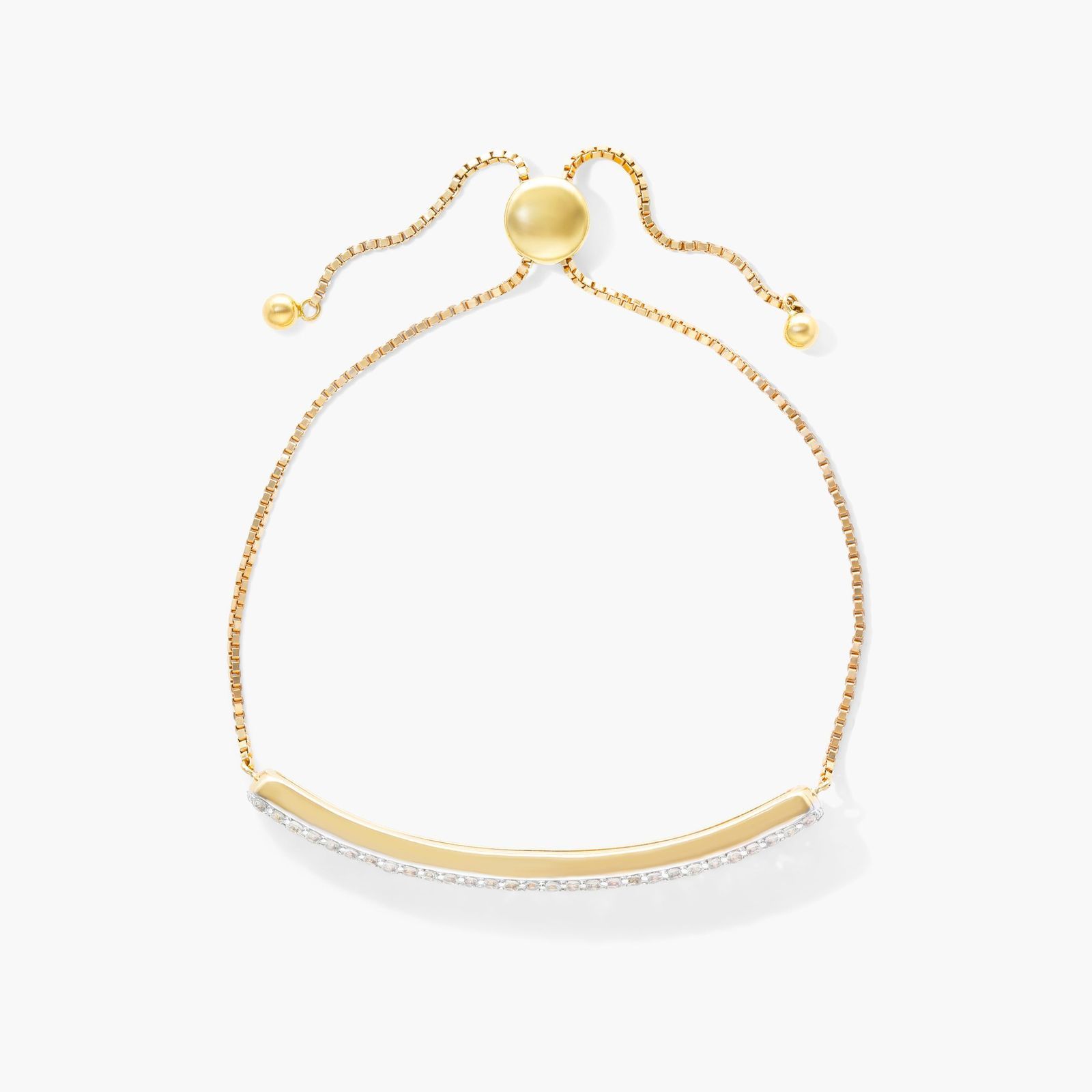 Multi Color Sapphire Bolo Bracelet In 14K Yellow Gold