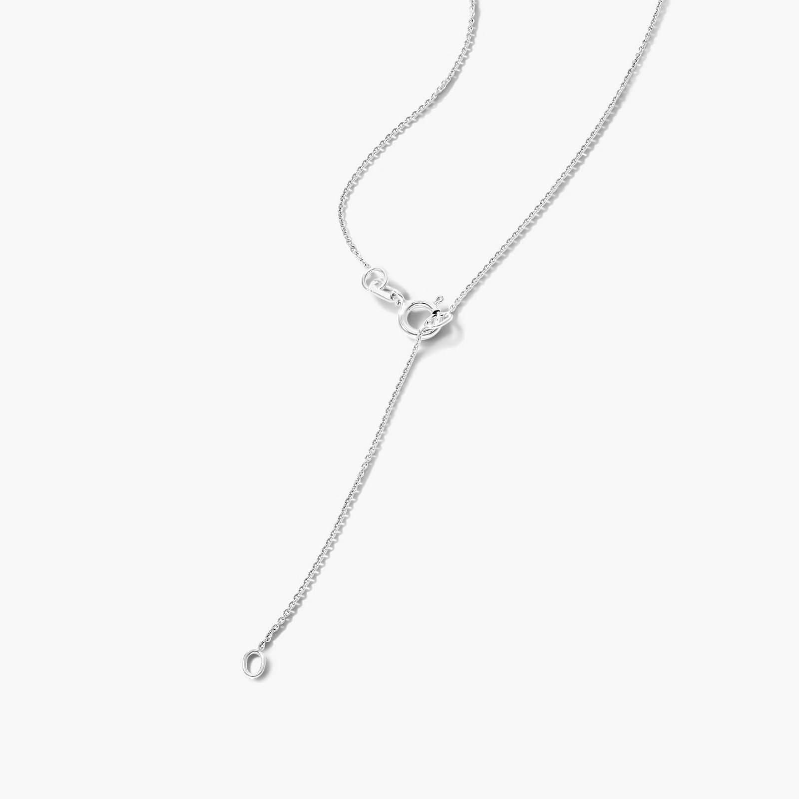 14K White Gold Amethyst Birthstone Necklace