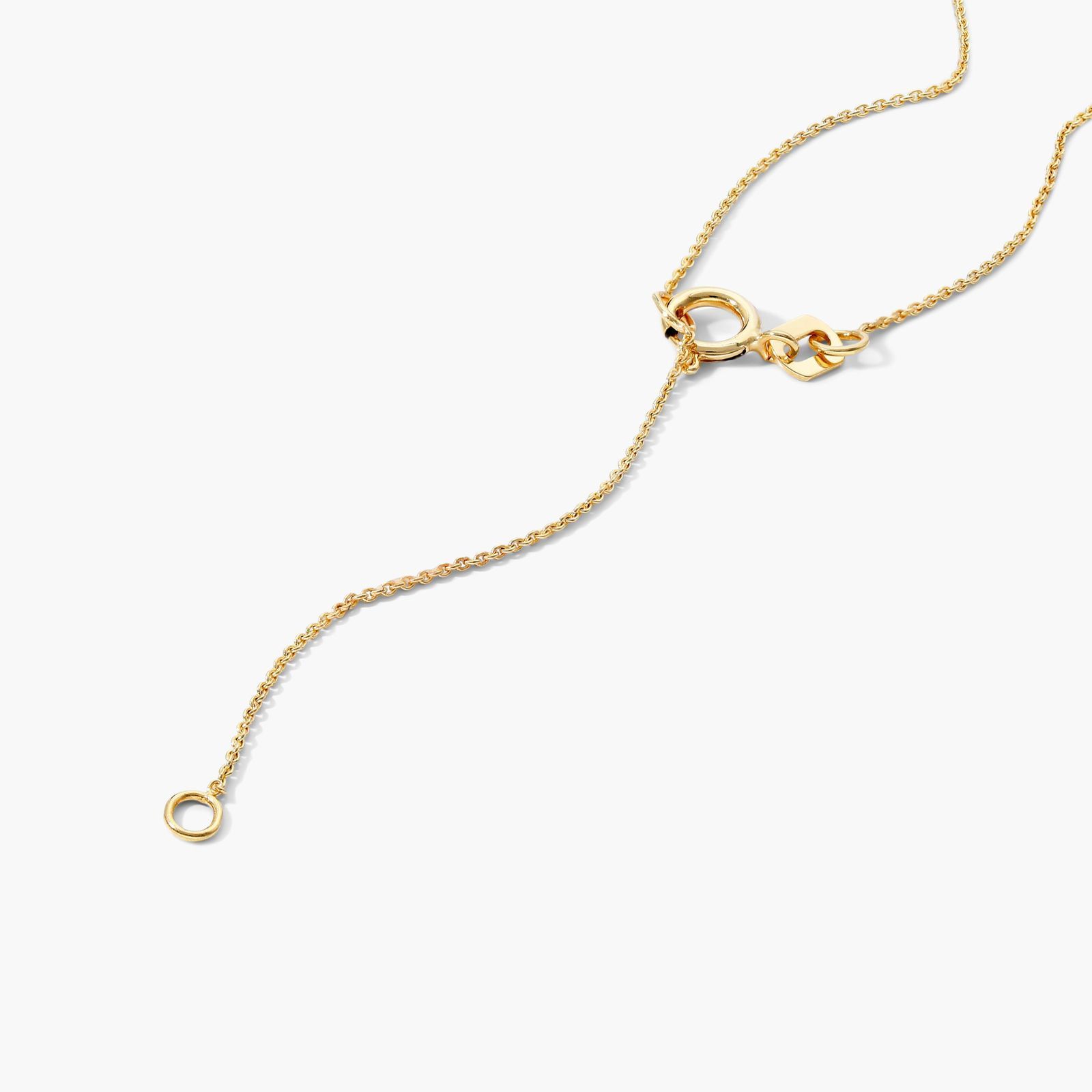 14K Yellow Gold Oval Peridot Birthstone Necklace