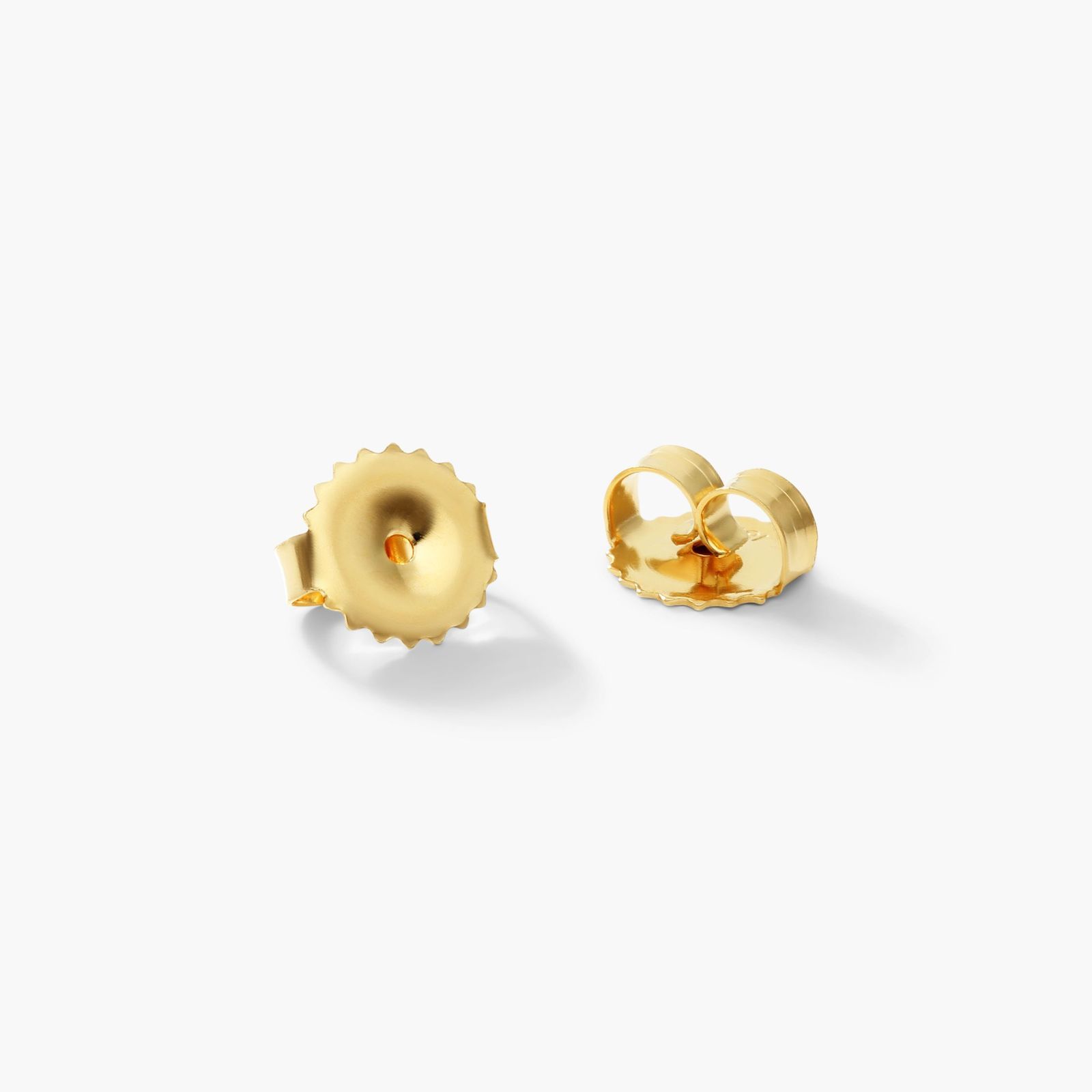 Octagon Amethyst And Diamond Frame Earrings In 18K Yellow Gold