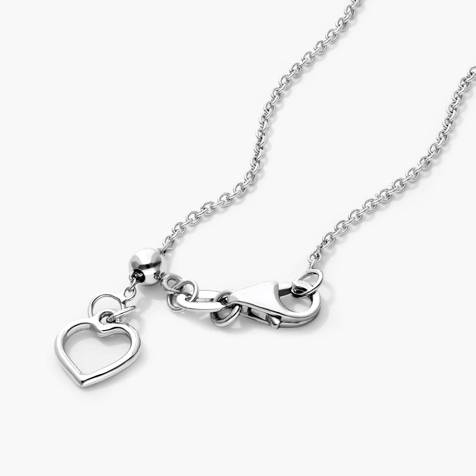 18K White Gold Sideways Pear Ruby and Diamond Halo Necklace