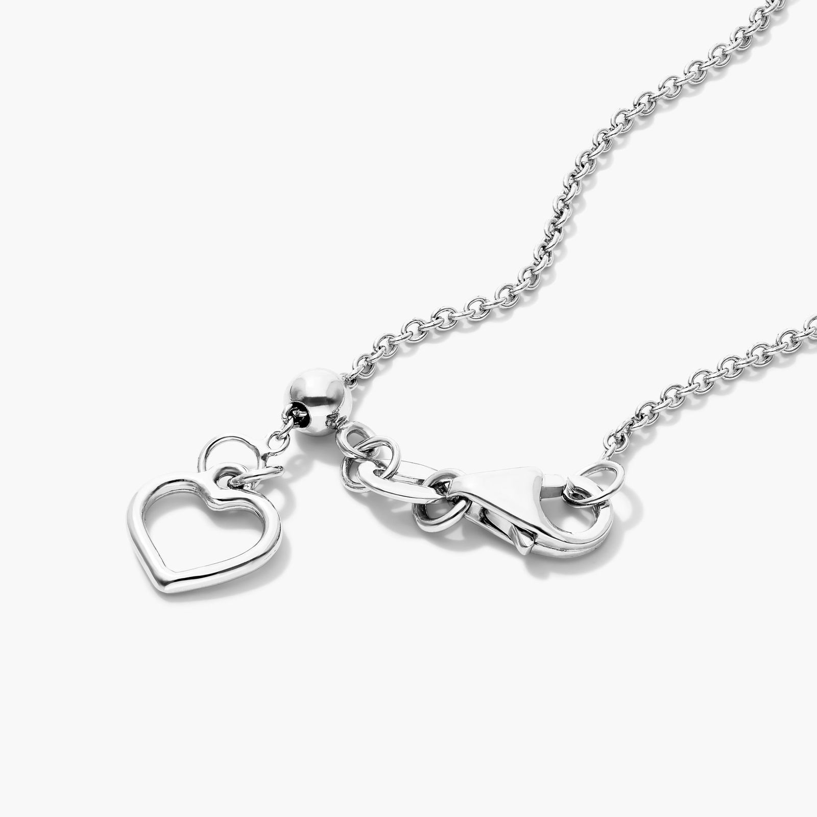 18K White Gold Sideways Pear Pink Sapphire and Diamond Halo Necklace