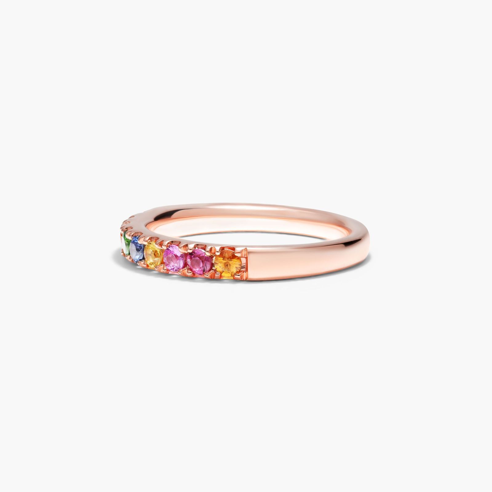 Rainbow Ring In 14K Rose Gold