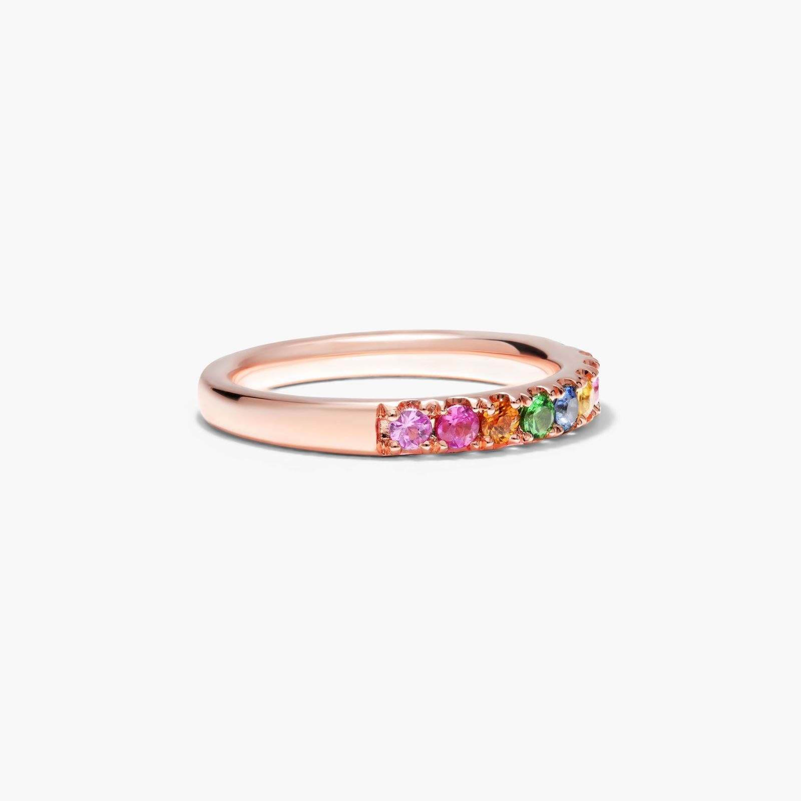 Rainbow Ring In 14K Rose Gold