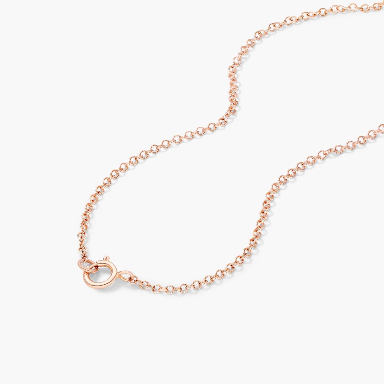 14K Rose Gold Bezel Morganite Necklace
