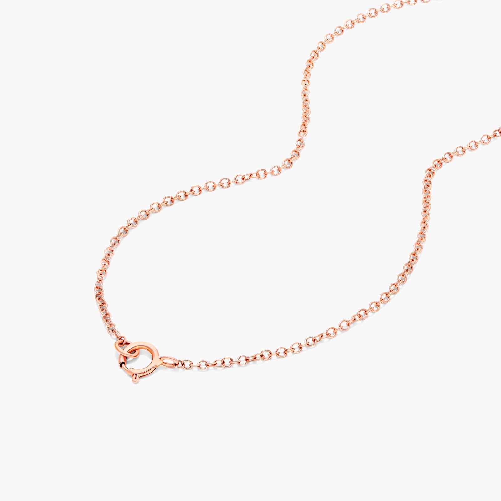 14K Rose Gold Prism Multi-Color Sapphire Necklace