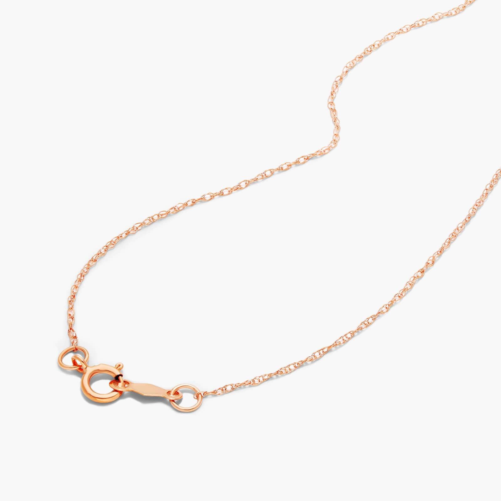14K Rose Gold Oval Halo Amethyst and Diamond Necklace