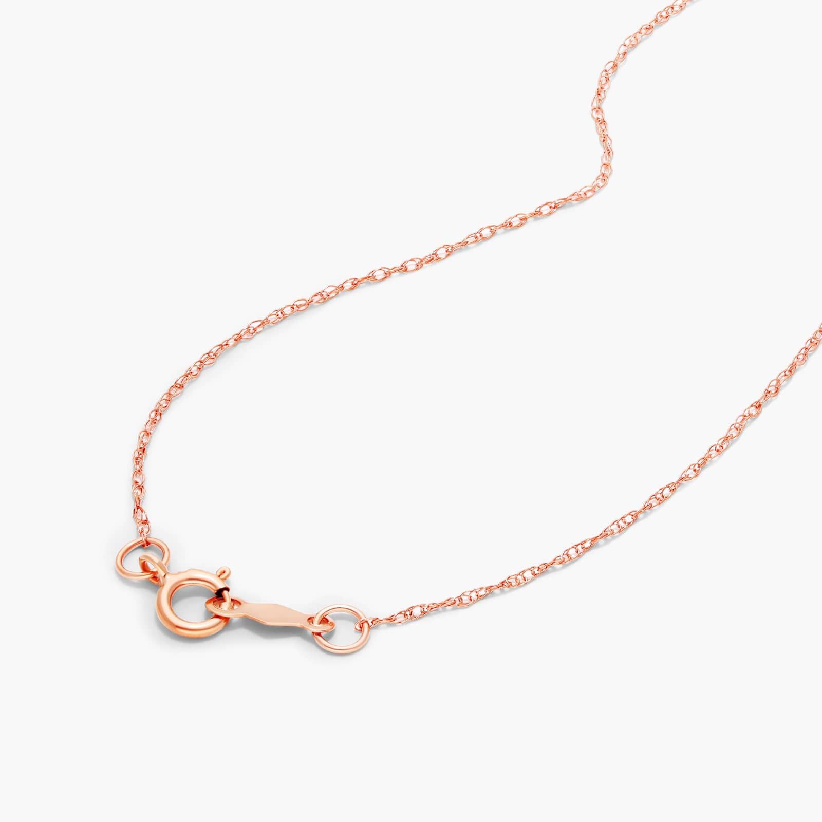 14K Rose Gold Oval Halo Morganite and Diamond Necklace